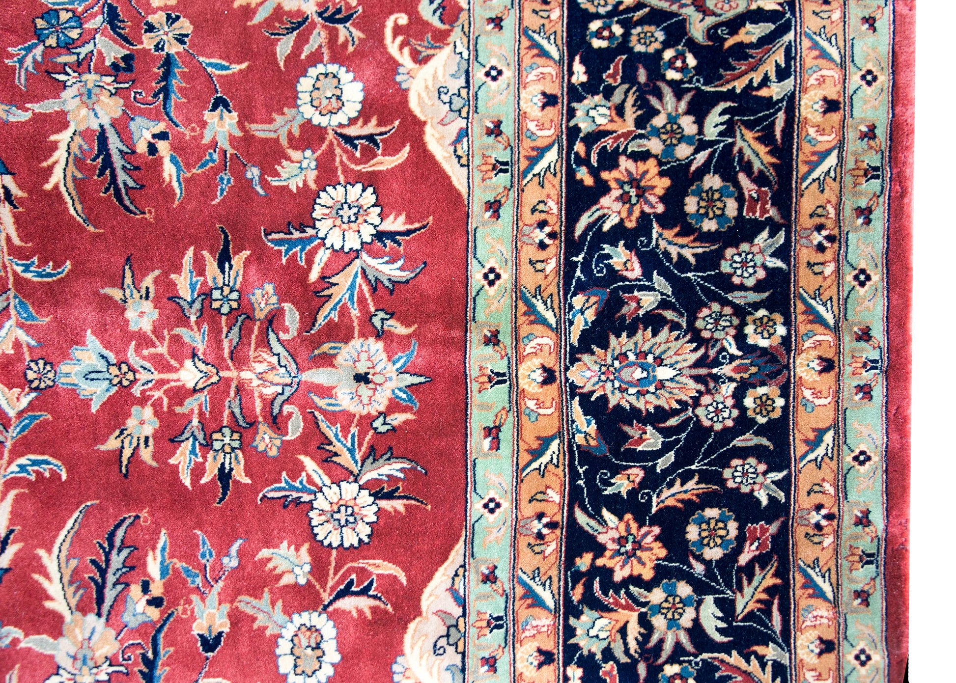 Vintage Indian Tabriz-Style Rug For Sale