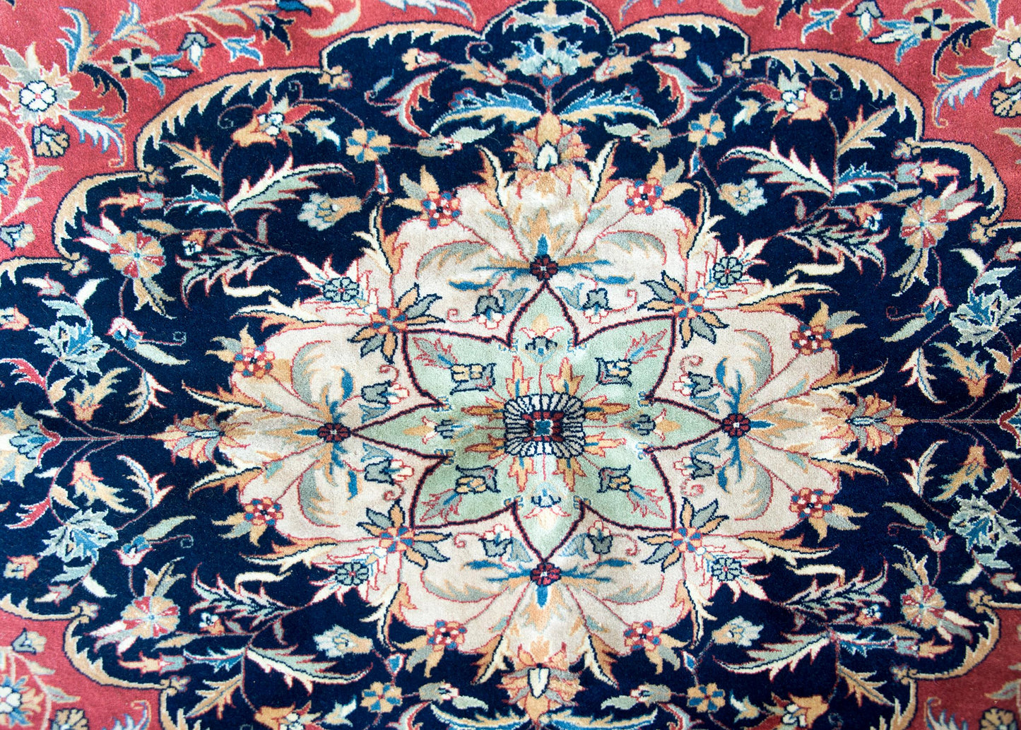 Vintage Indian Tabriz-Style Rug For Sale