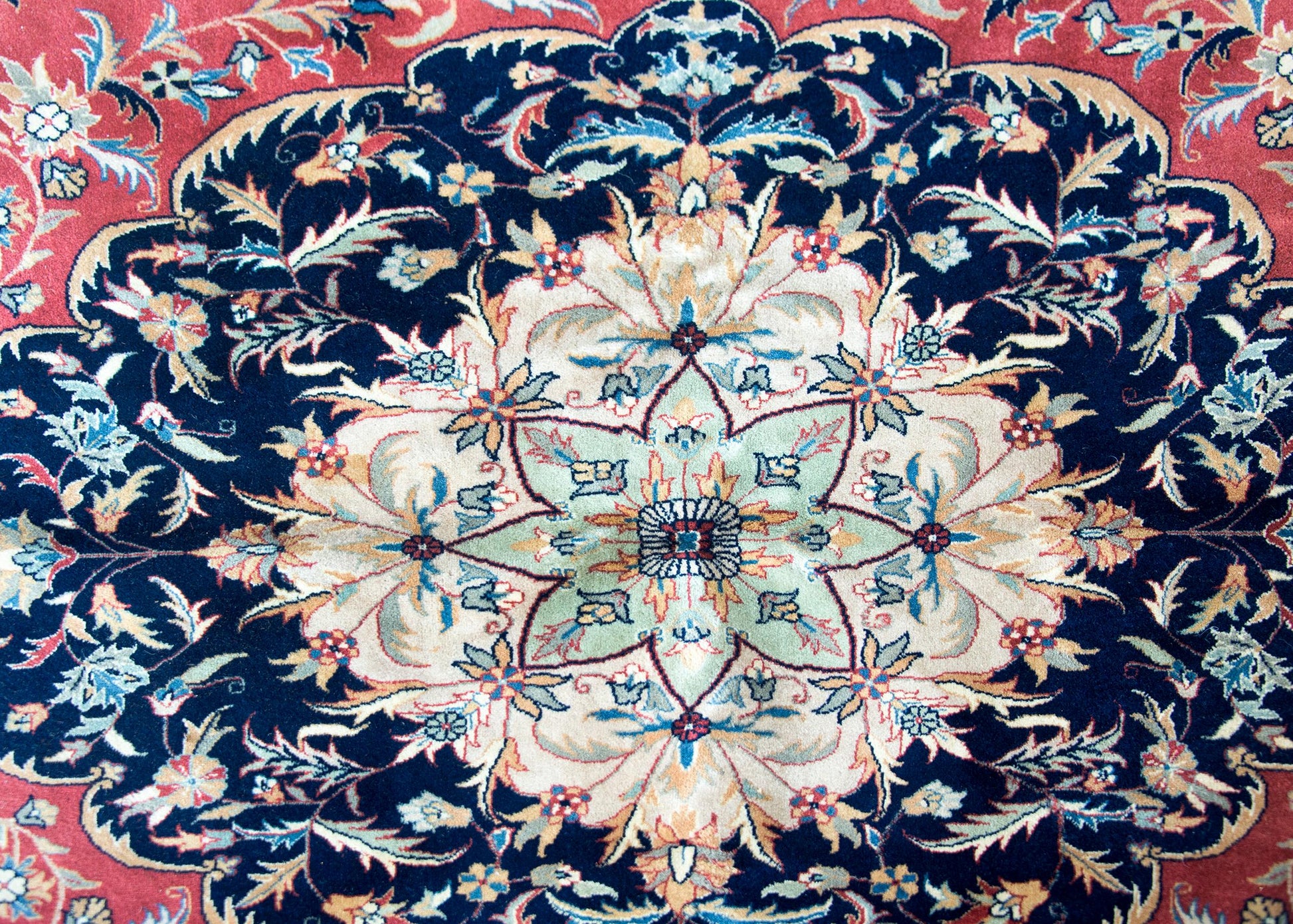 Vintage Indian Tabriz-Style Rug For Sale