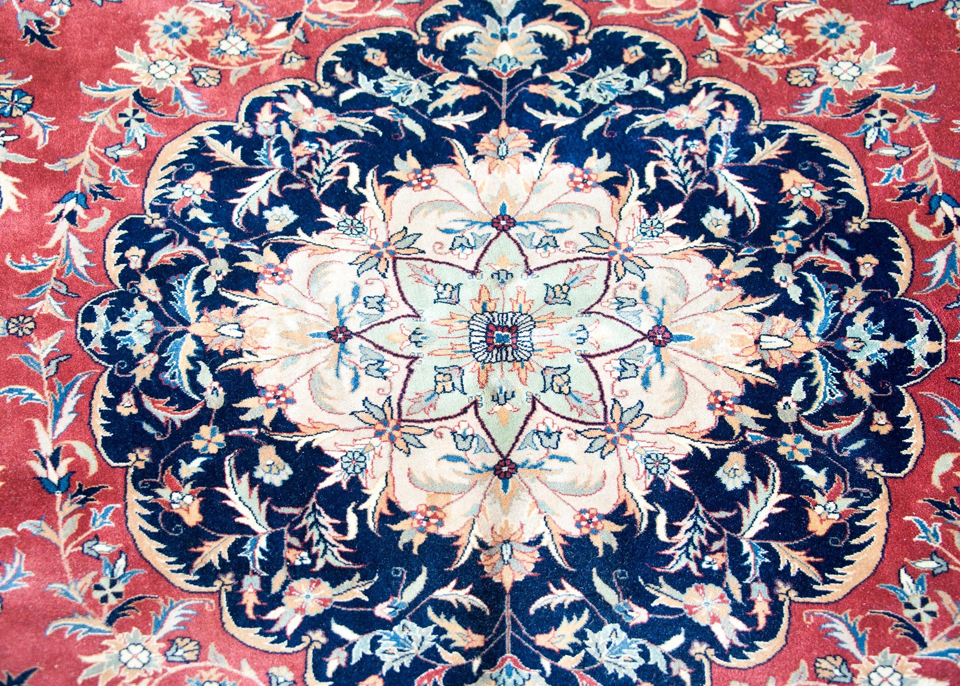 Vintage Indian Tabriz-Style Rug For Sale