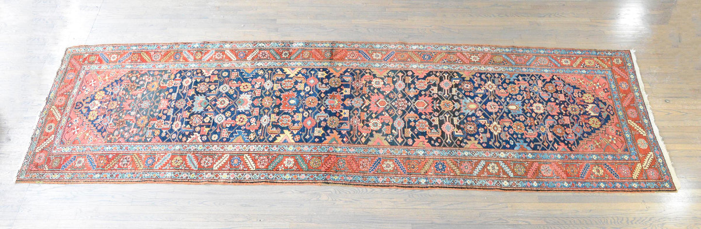 Outstanding Early 20th Century Heriz Runner For Sale
