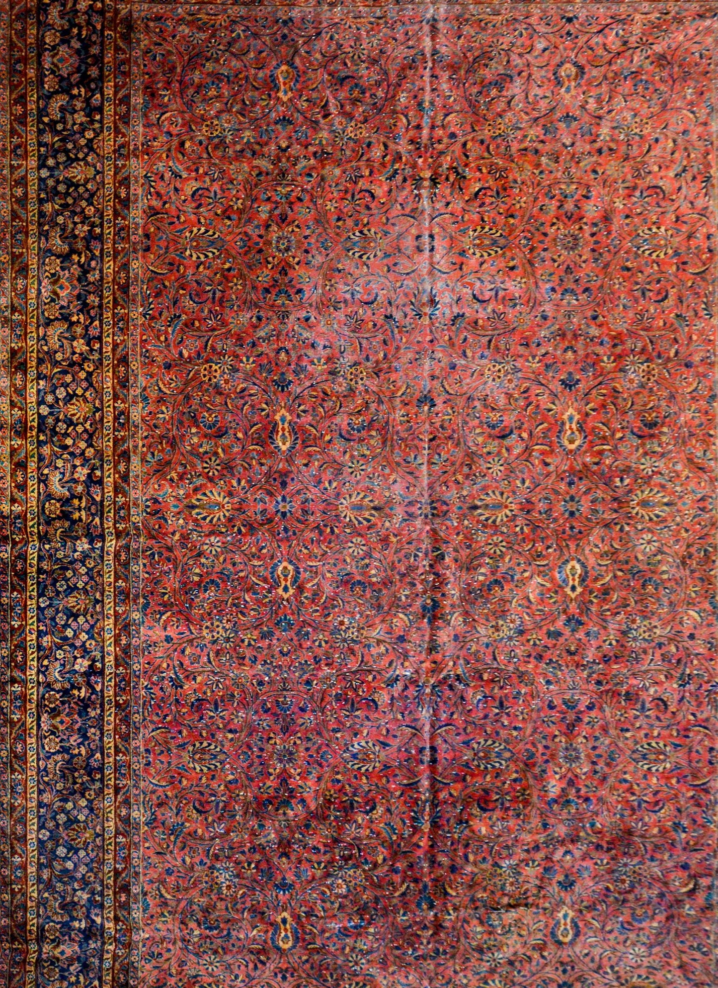 Gorgeous Early 20th Century Kashan Rug For Sale