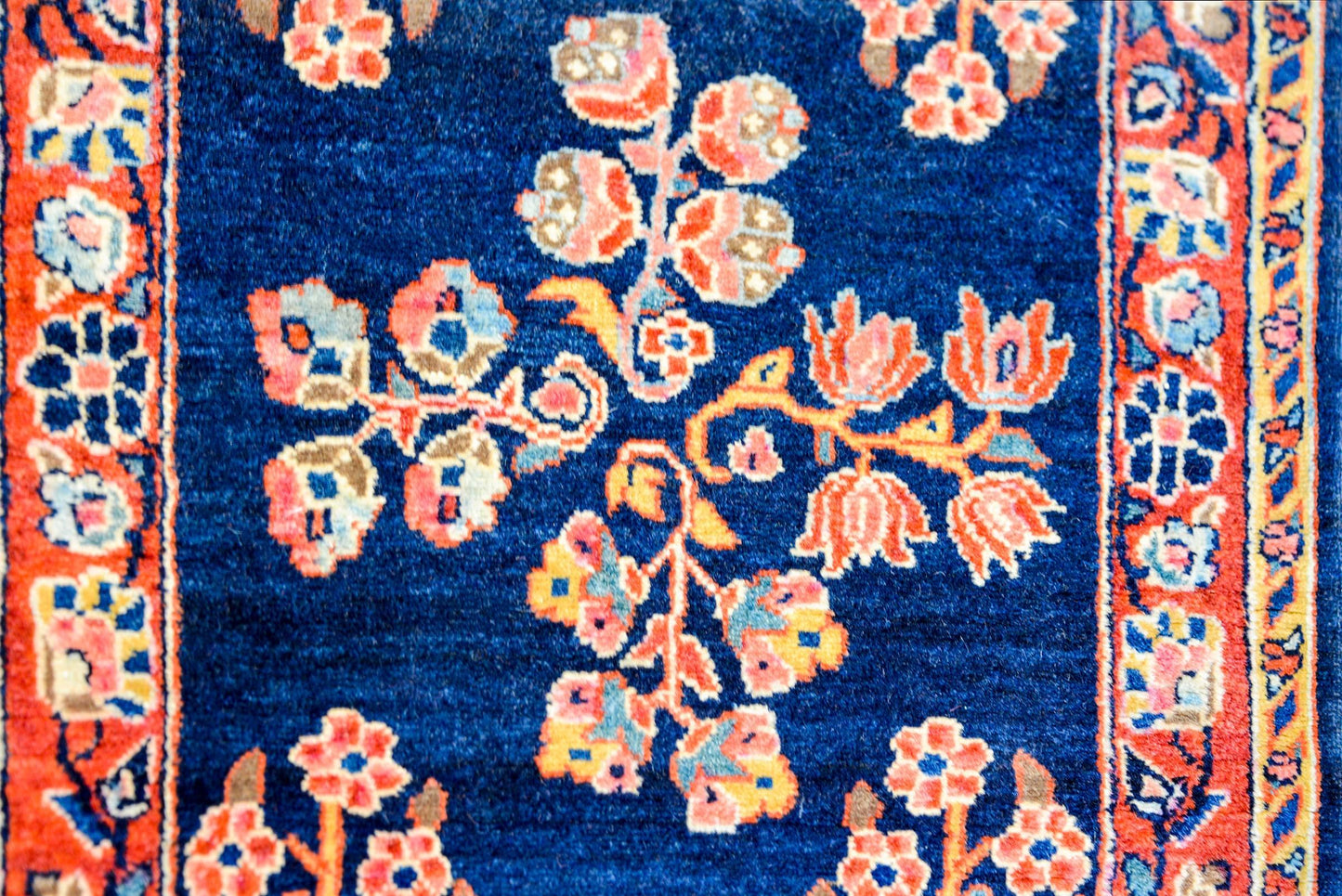 Sweet Petite Sarouk Mohajeran Rug For Sale