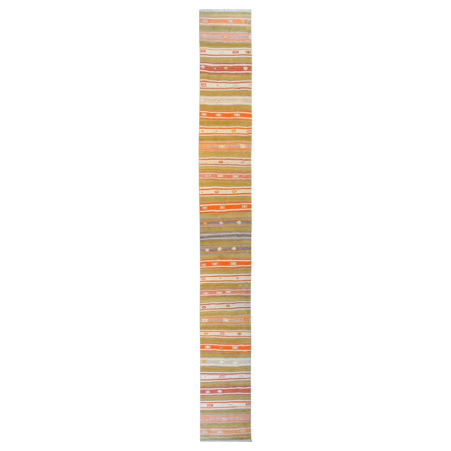 Gorgeous Early 20th Century Konya Kilim Runner For Sale
