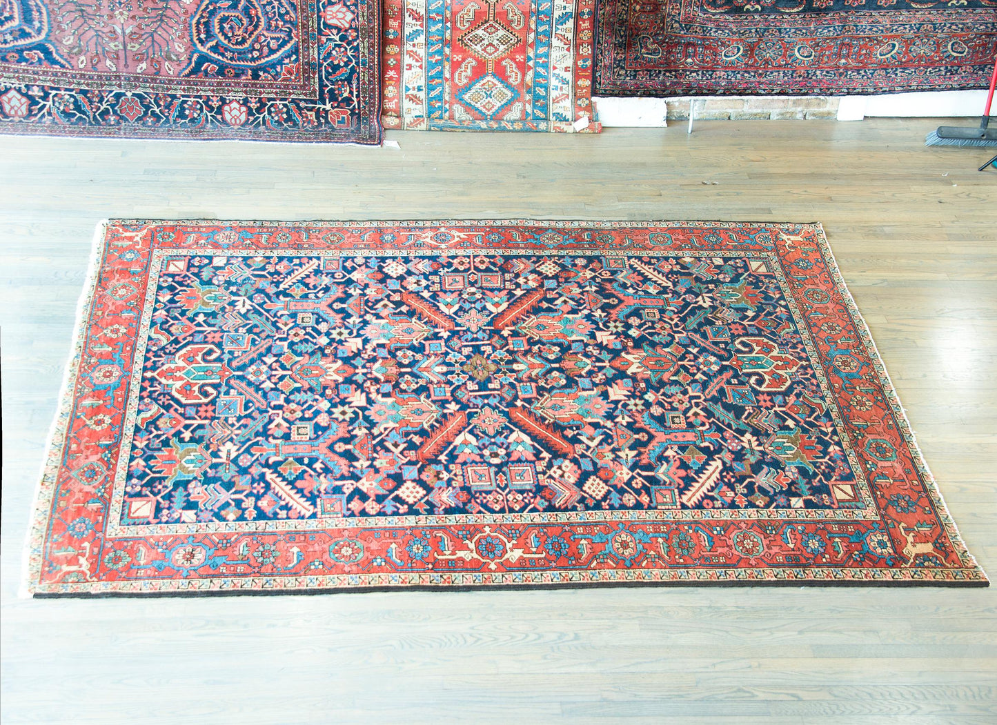 Early 20th Century Persian Heriz Rug For Sale