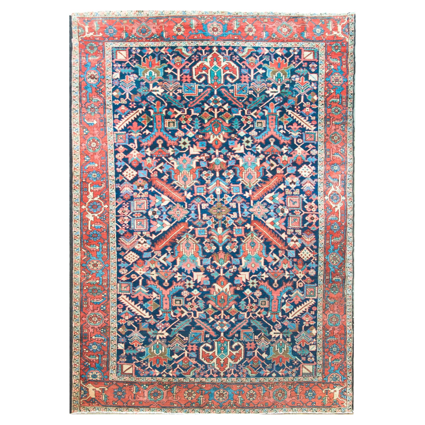 Early 20th Century Persian Heriz Rug For Sale