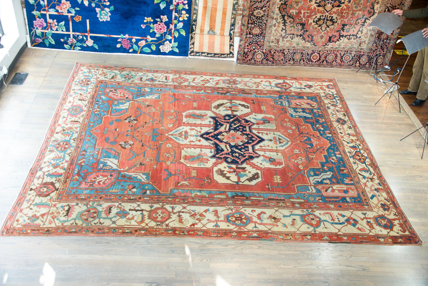 Late 19th Century Persian Bakshaish Rug For Sale