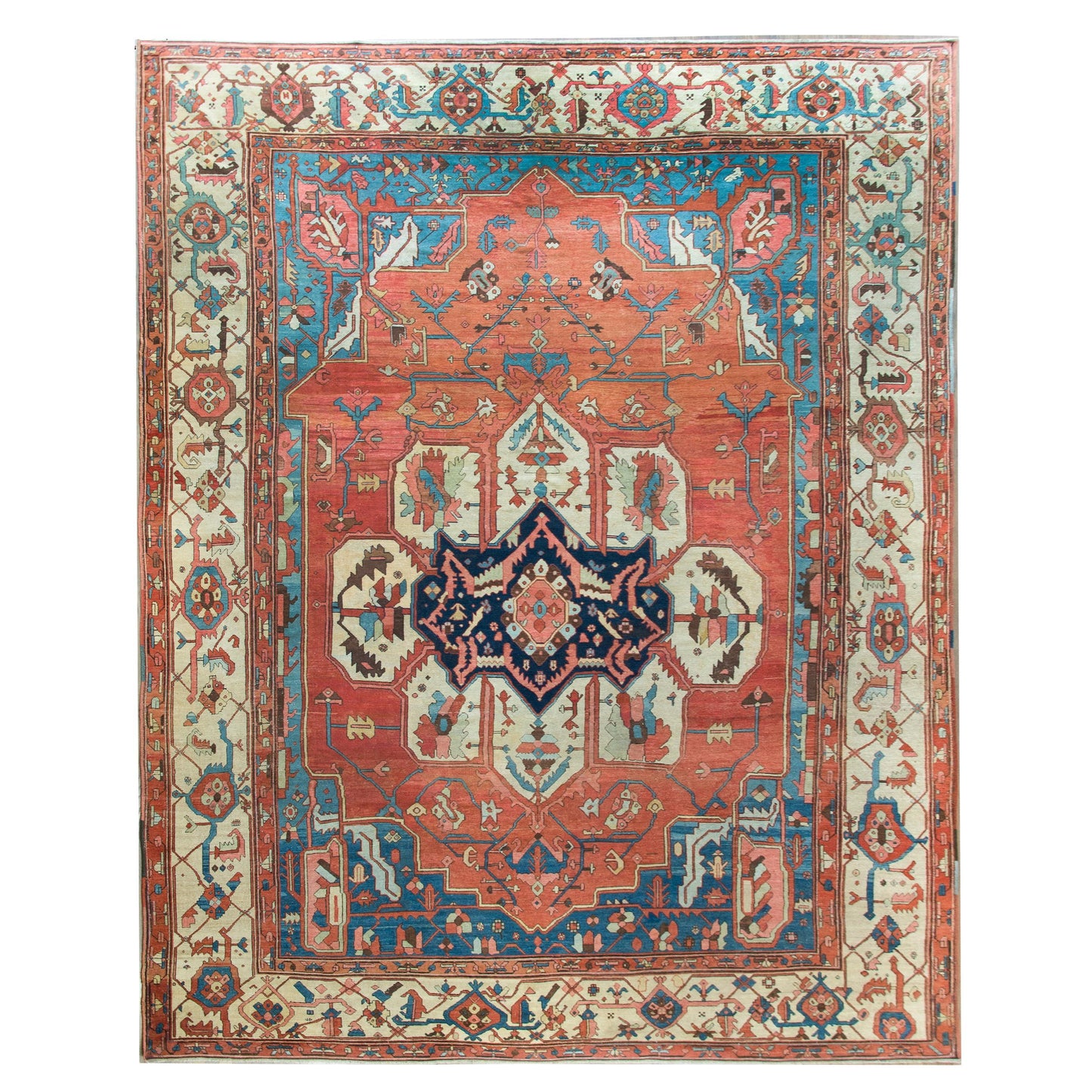 Late 19th Century Persian Bakshaish Rug For Sale