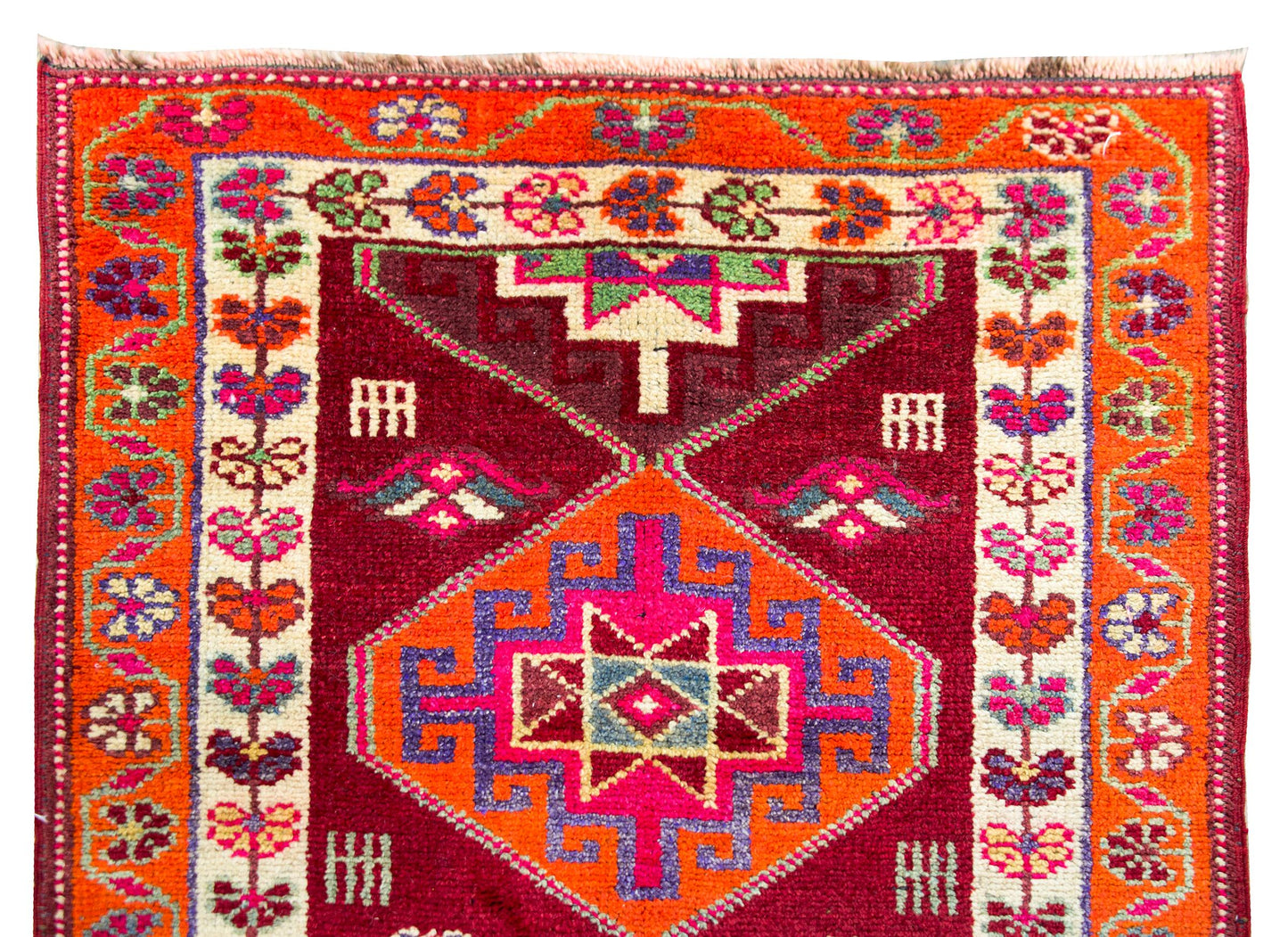 Vintage Turkish Oushak Runner For Sale