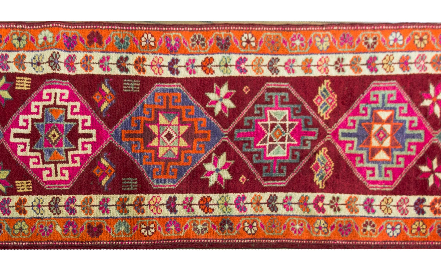 Vintage Turkish Oushak Runner For Sale