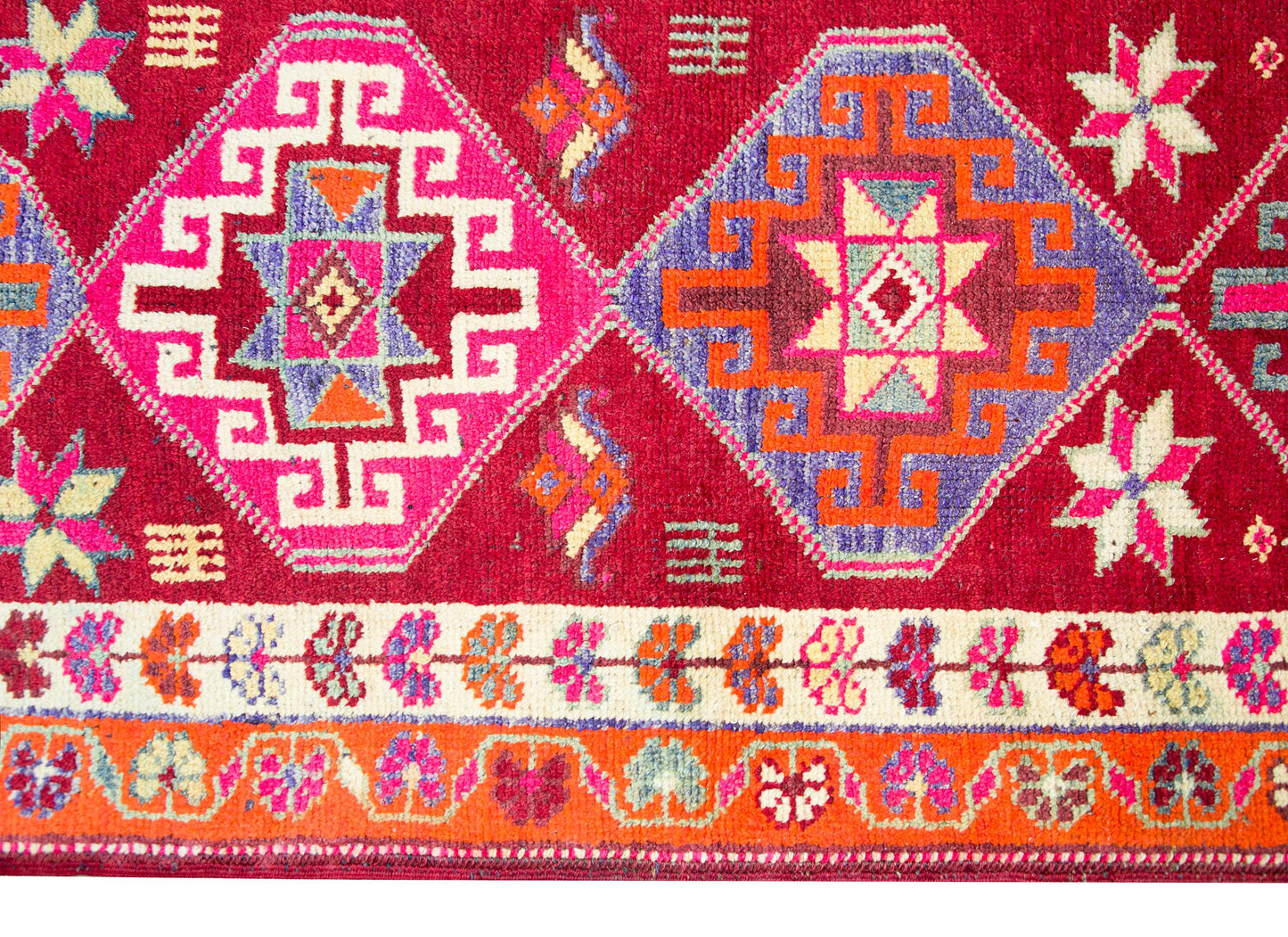 Vintage Turkish Oushak Runner For Sale