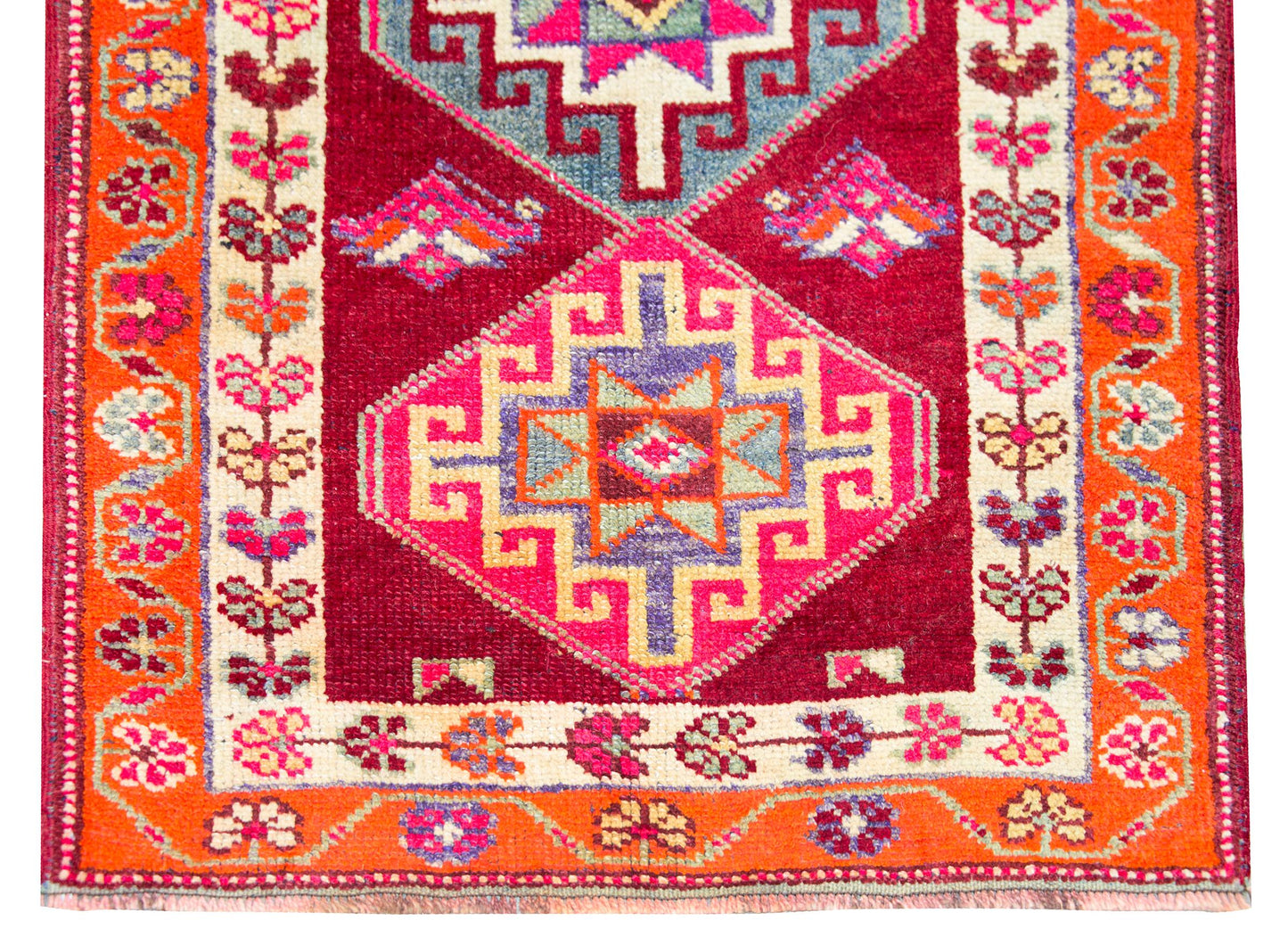 Vintage Turkish Oushak Runner For Sale