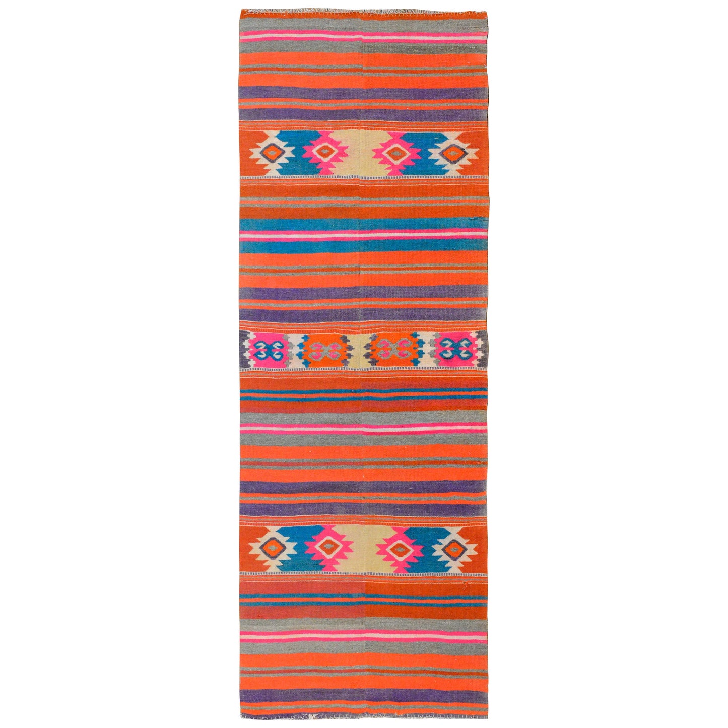 Late 20th Century Mexican Kilim Rug For Sale
