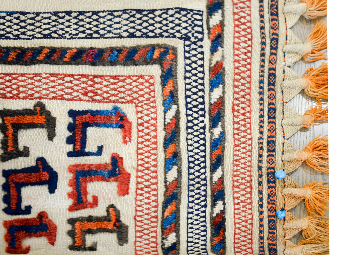 Early 20th Century Afshar Horse Blanket Rug For Sale
