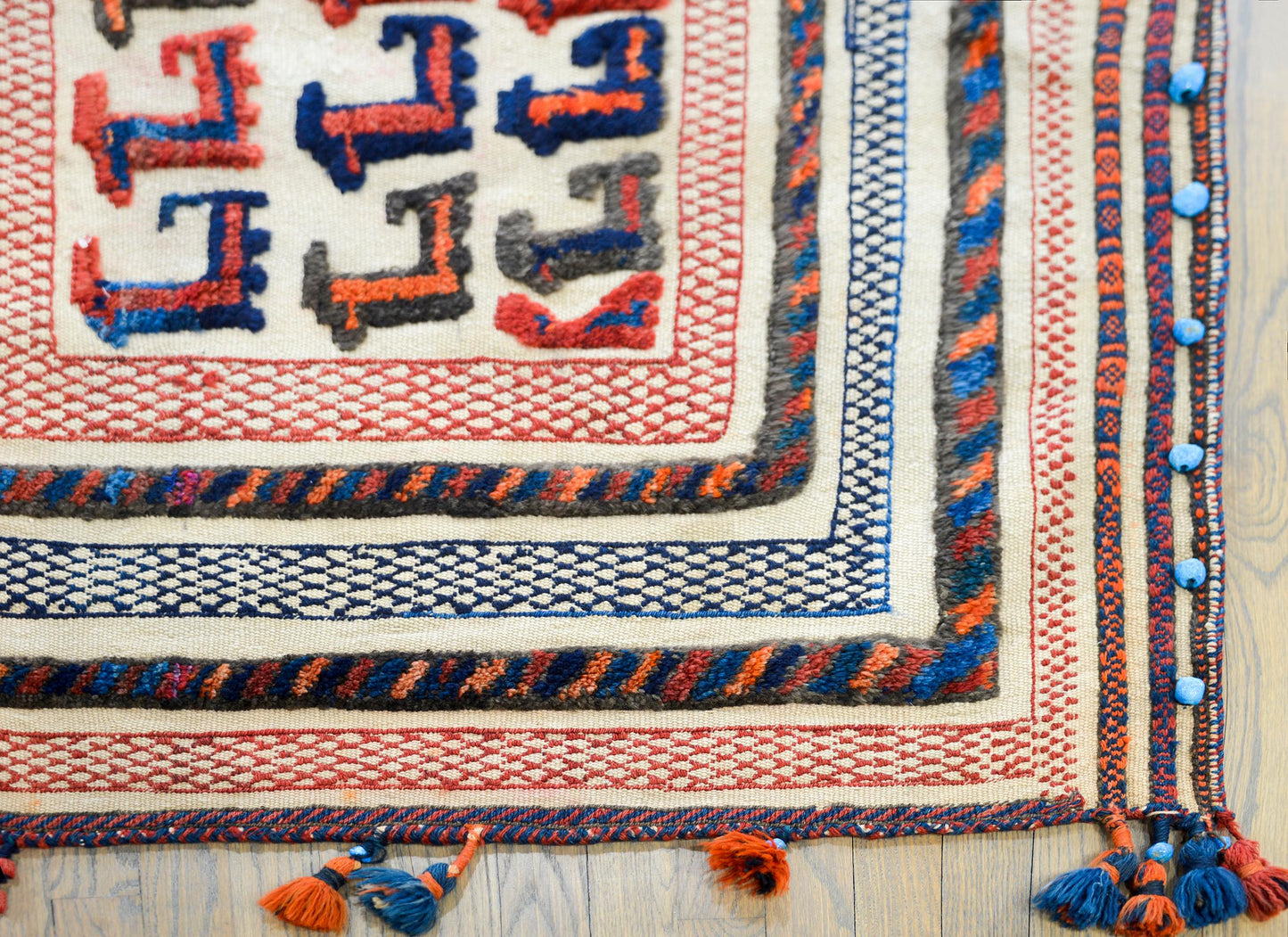 Early 20th Century Afshar Horse Blanket Rug For Sale