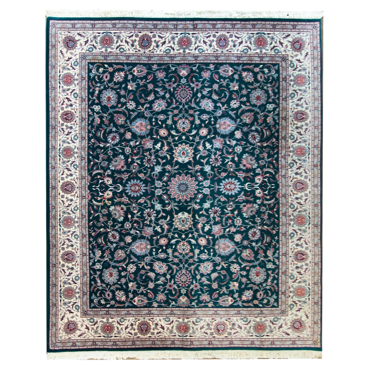 Vintage Indian Tabriz Rug For Sale