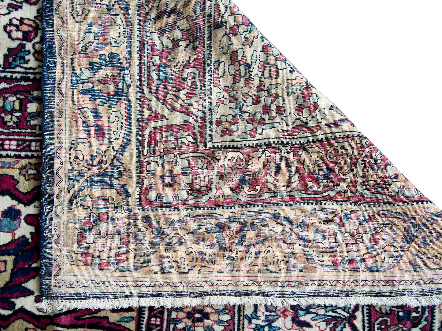 Late 19th Century Persian Lavar Kirman Rug For Sale