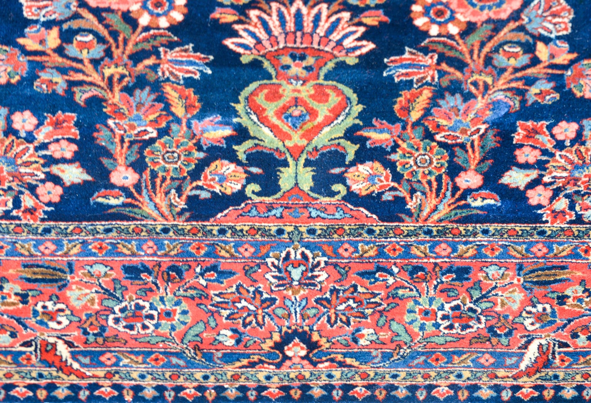Early 20th Century Kashan Prayer Rug For Sale