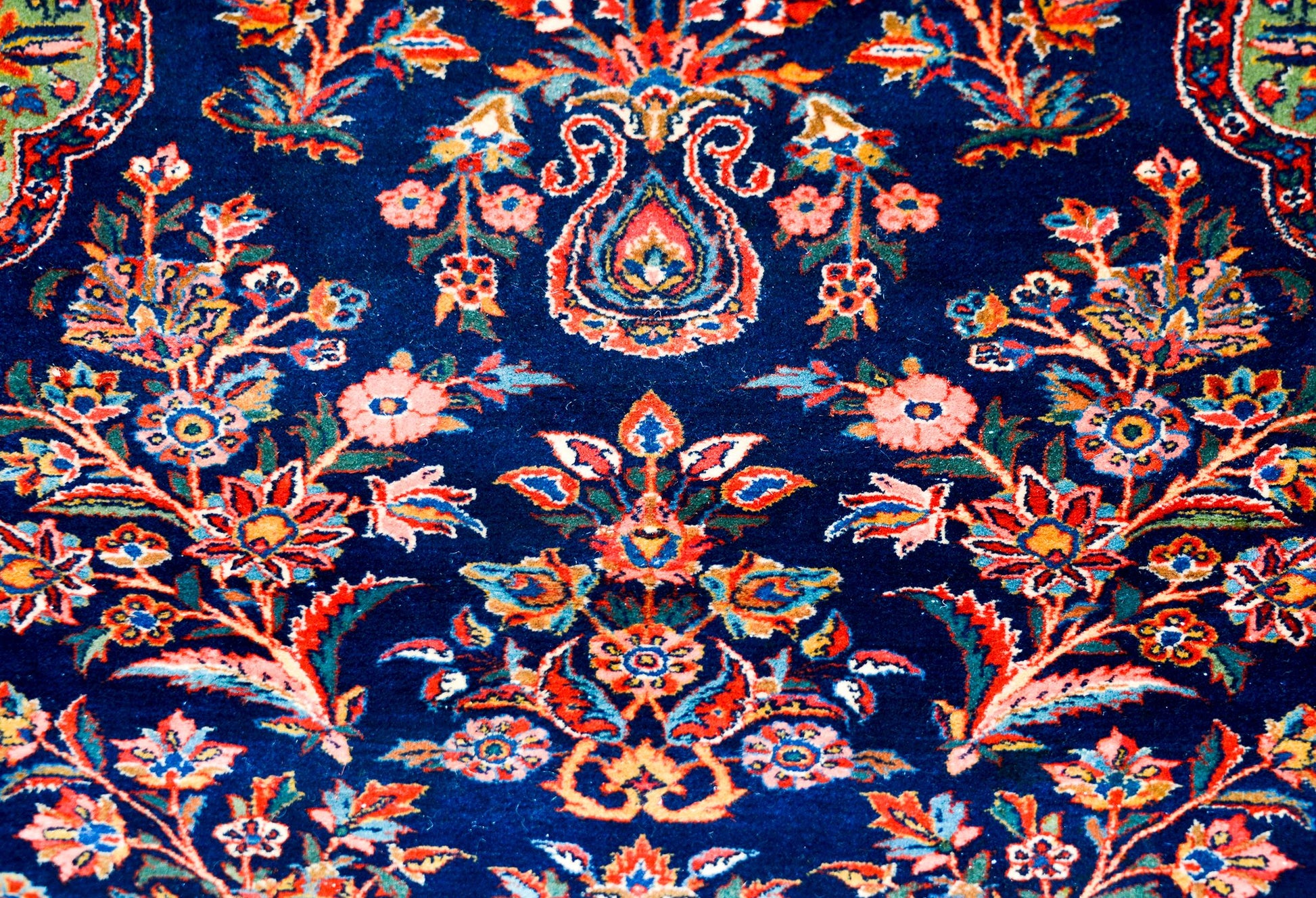 Early 20th Century Kashan Prayer Rug For Sale