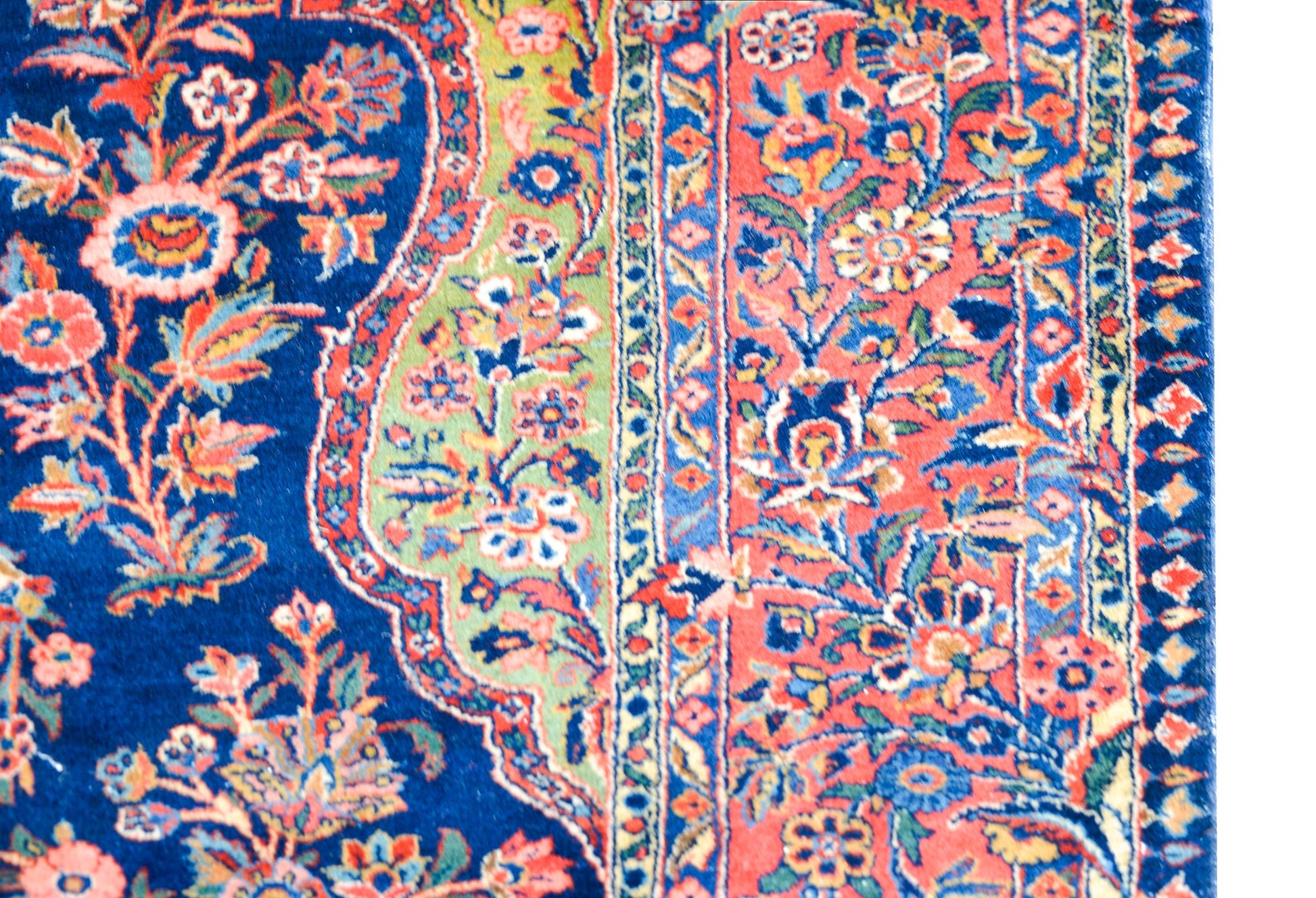 Early 20th Century Kashan Prayer Rug For Sale
