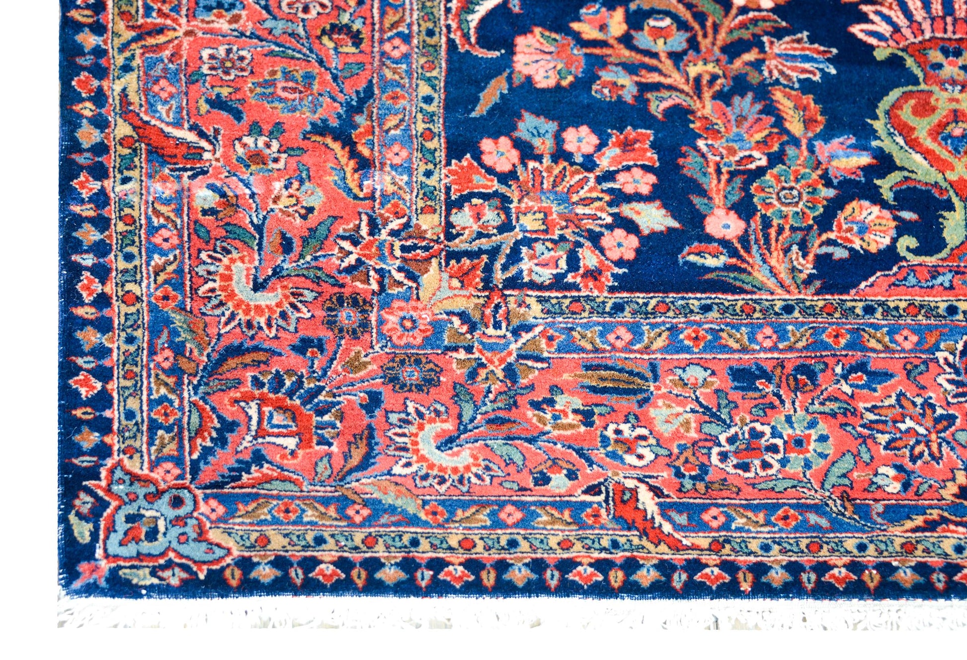 Early 20th Century Kashan Prayer Rug For Sale
