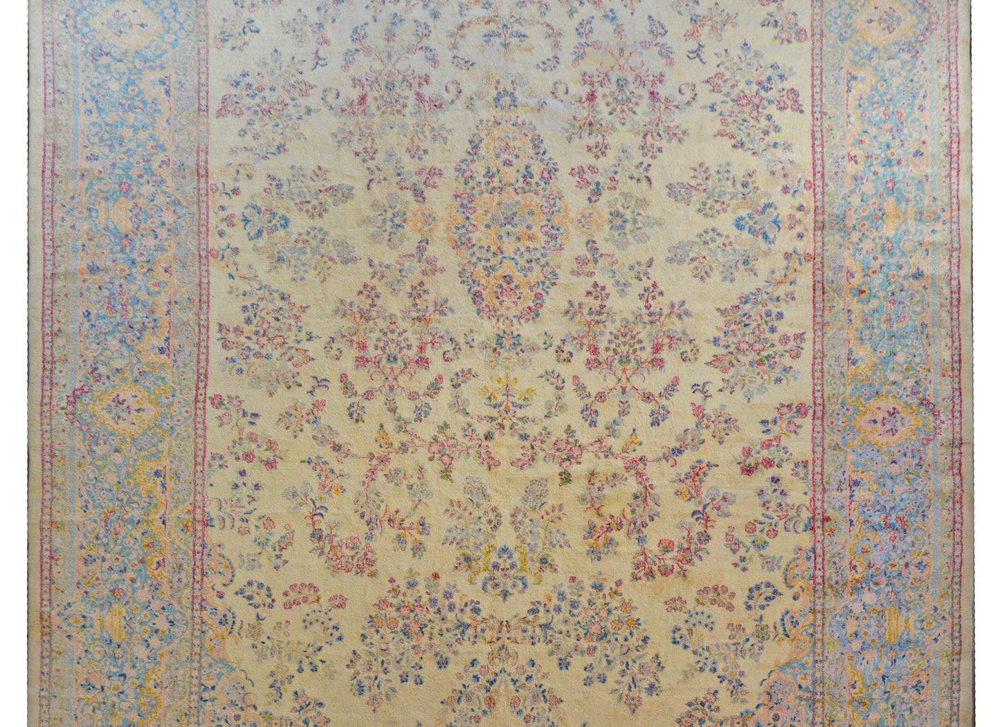 Massive Early 20th Century Kirman Rug For Sale