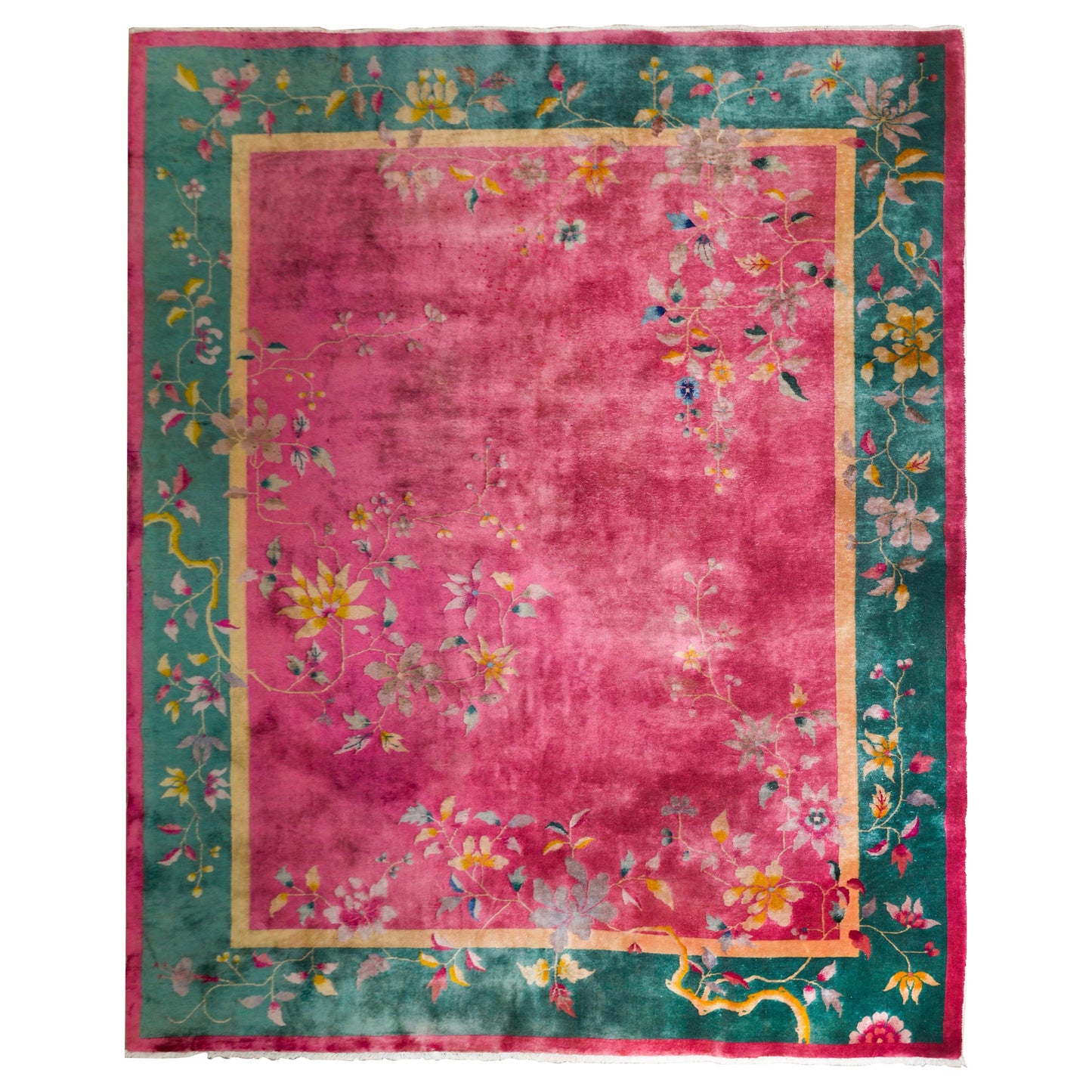 Early 20th Century Chinese Art Deco Rug For Sale