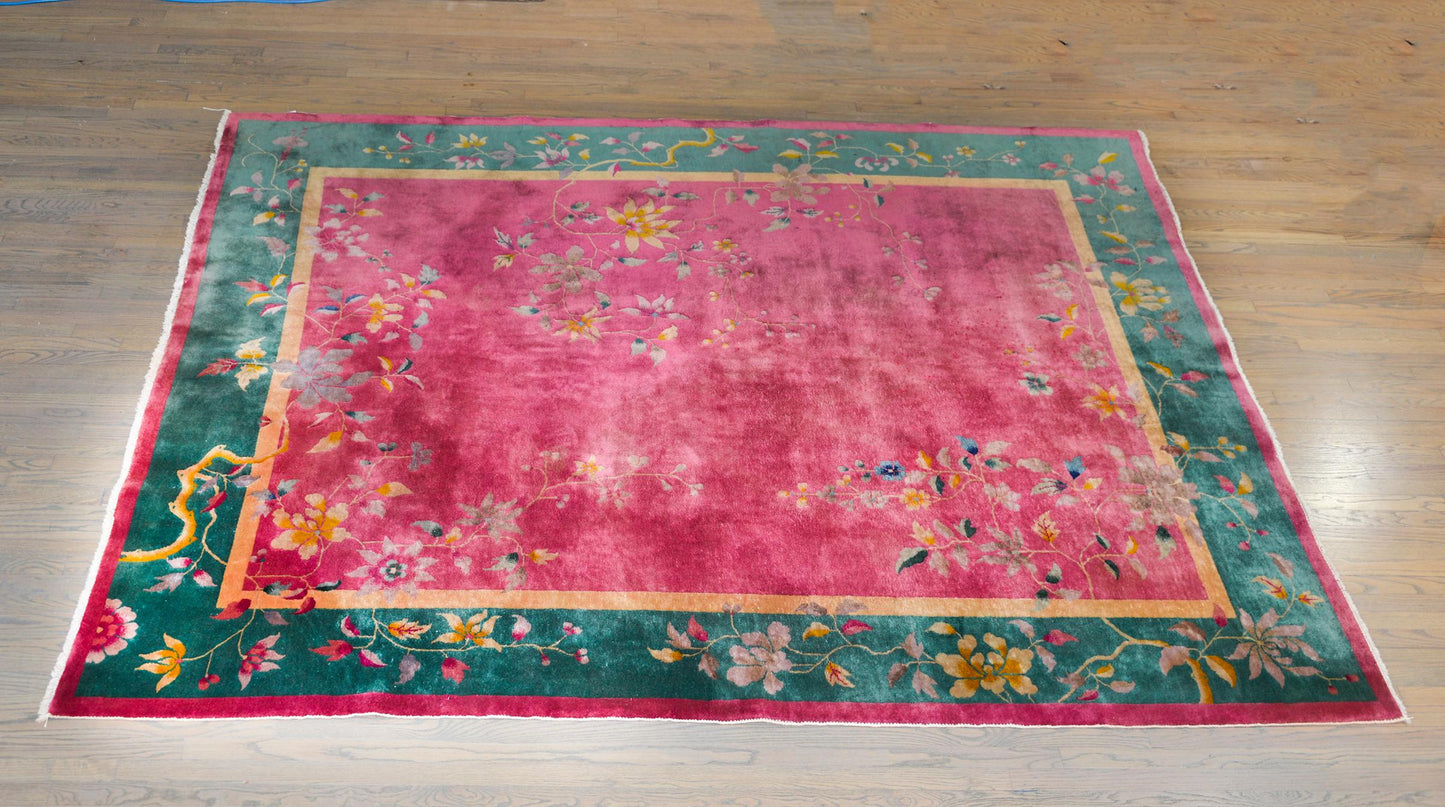 Early 20th Century Chinese Art Deco Rug For Sale
