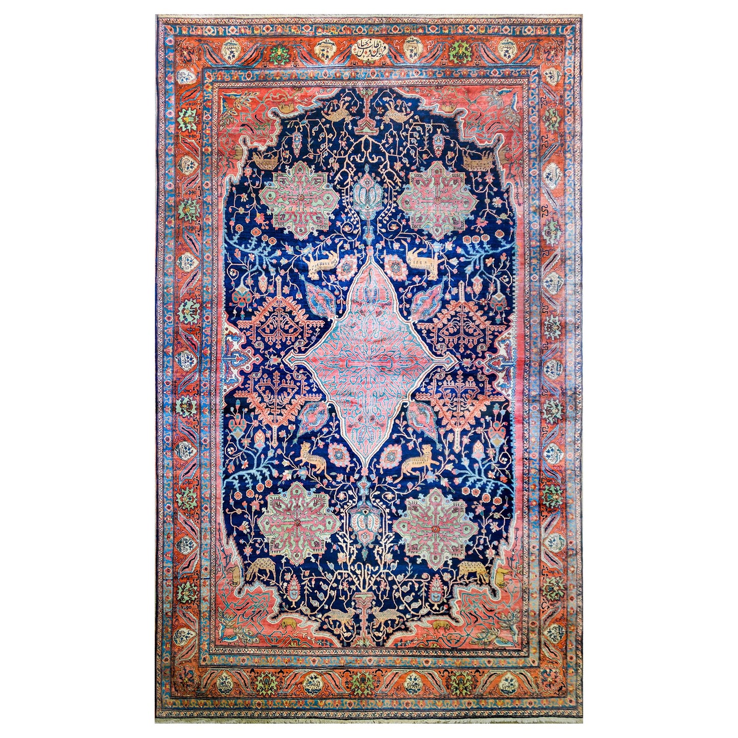 Extraordinary Monumental 19th Century Sarouk Farahan Rug For Sale