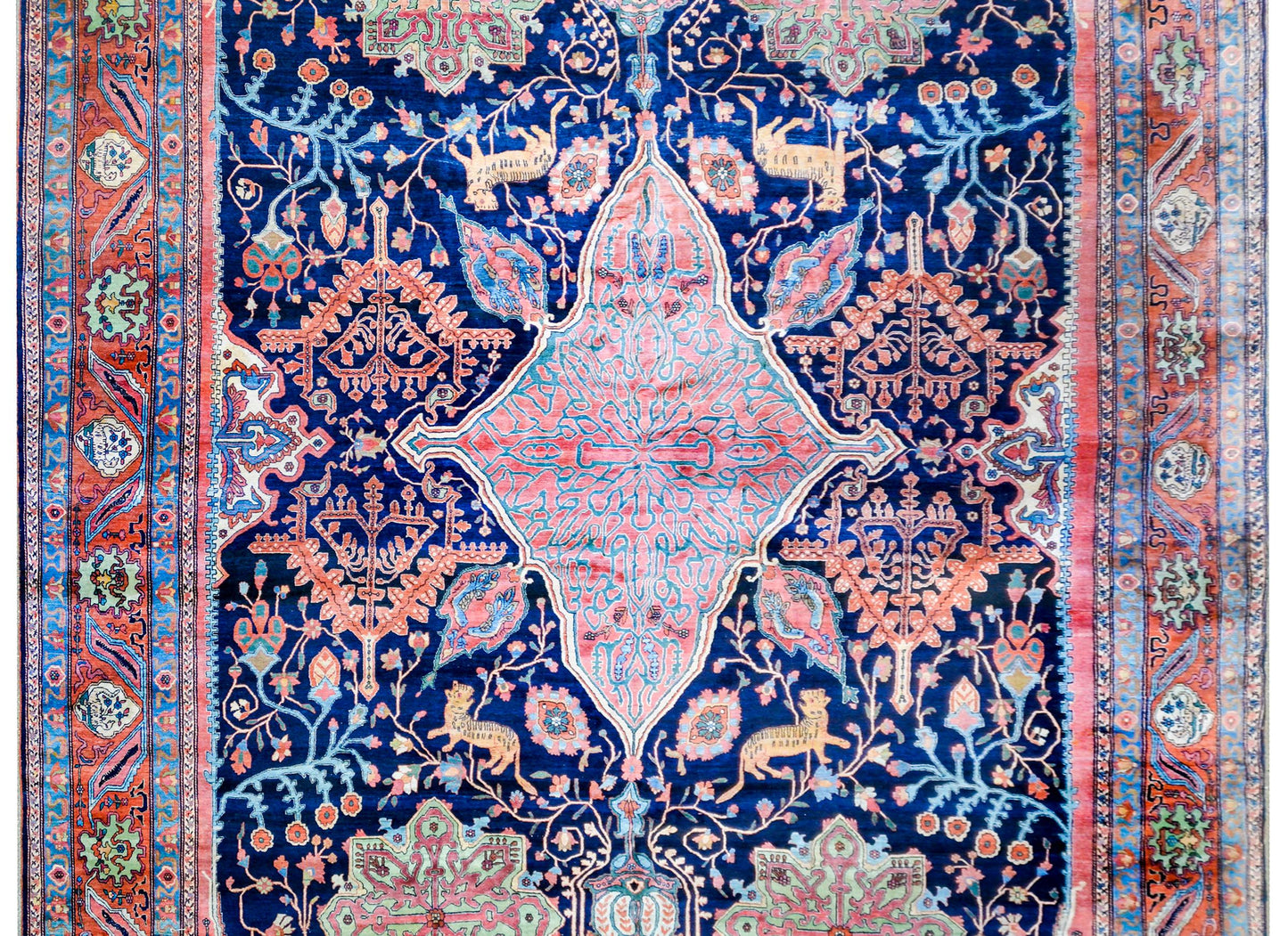 Extraordinary Monumental 19th Century Sarouk Farahan Rug For Sale