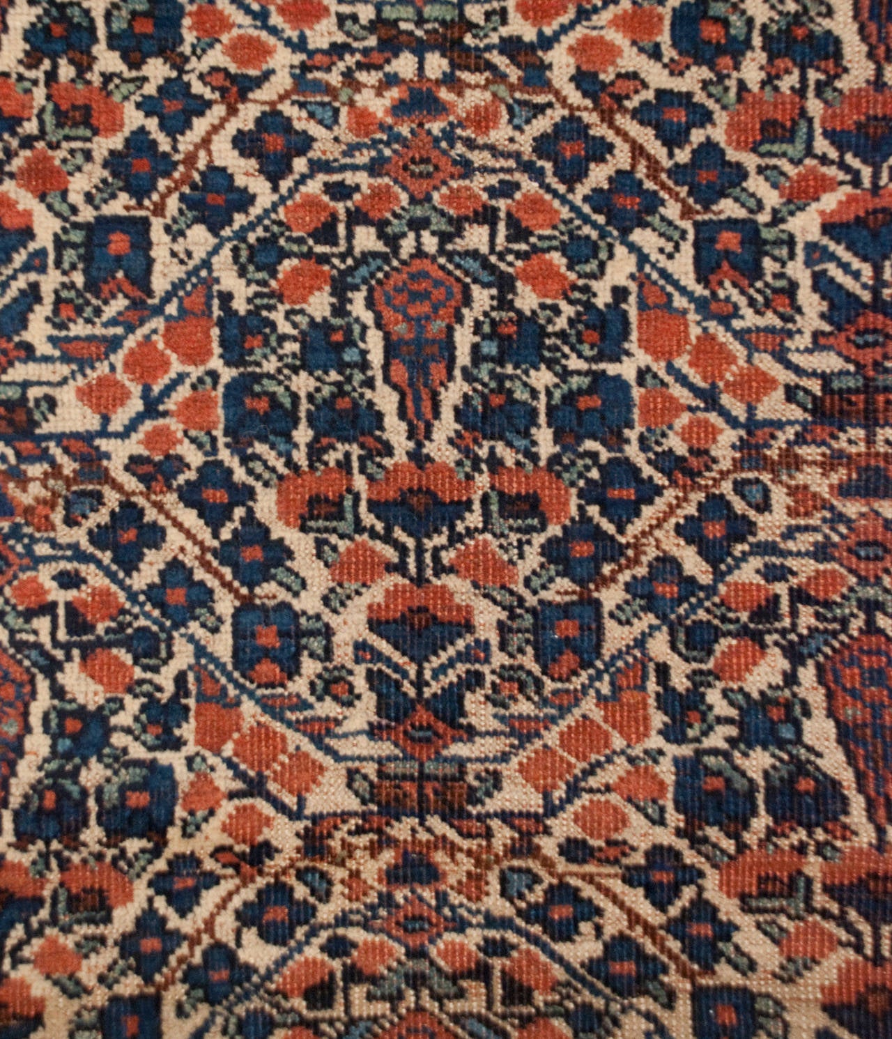 19th Century Afshar Rug For Sale