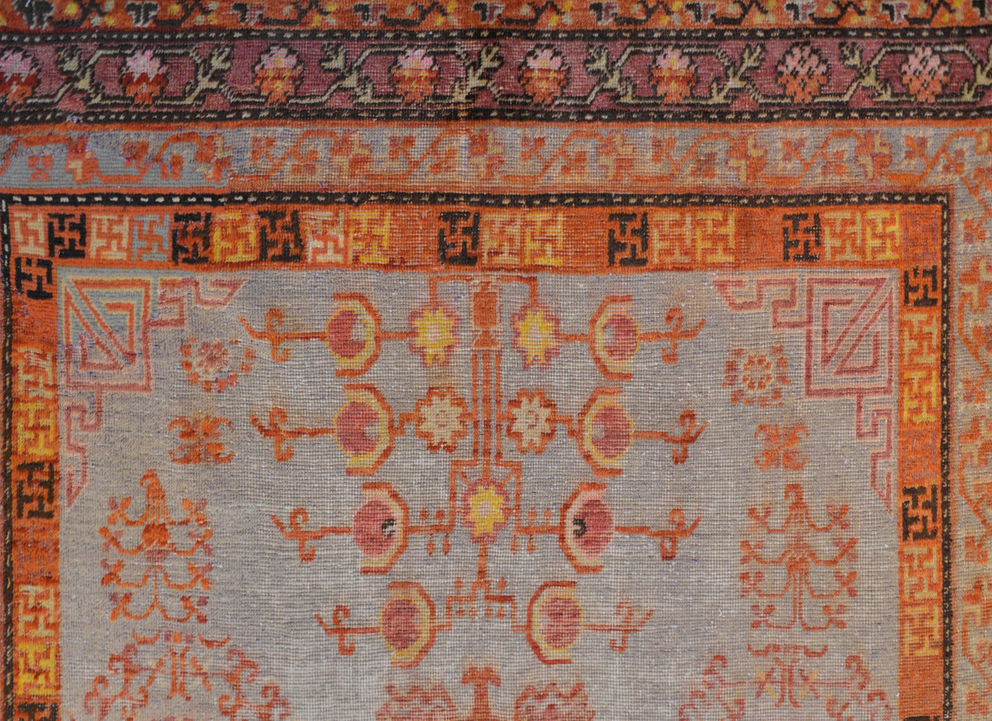 Exceptional Early 20th Century Central Asian Samarghand Rug For Sale