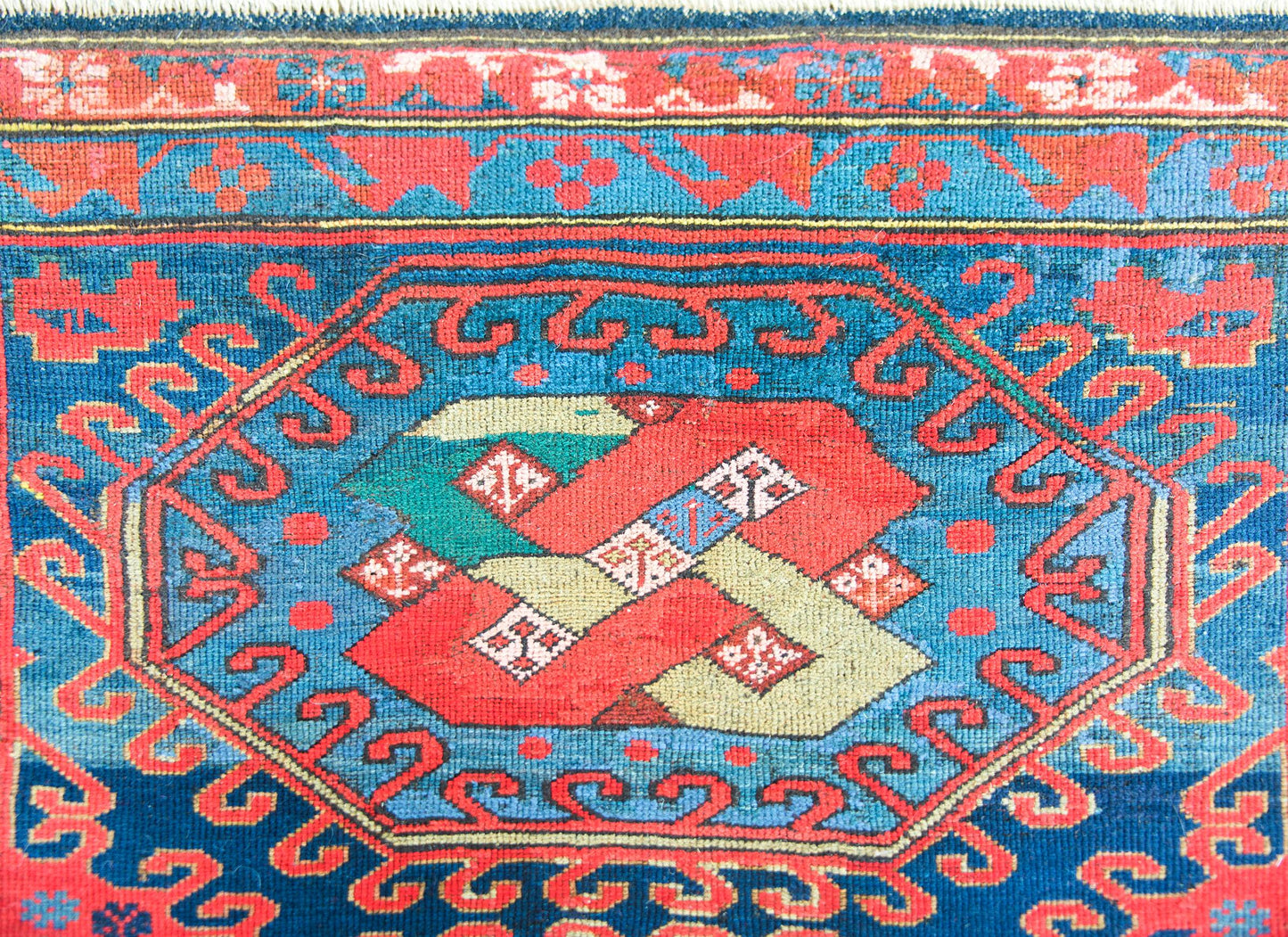 Early 20th Century Persian Kazak Rug For Sale