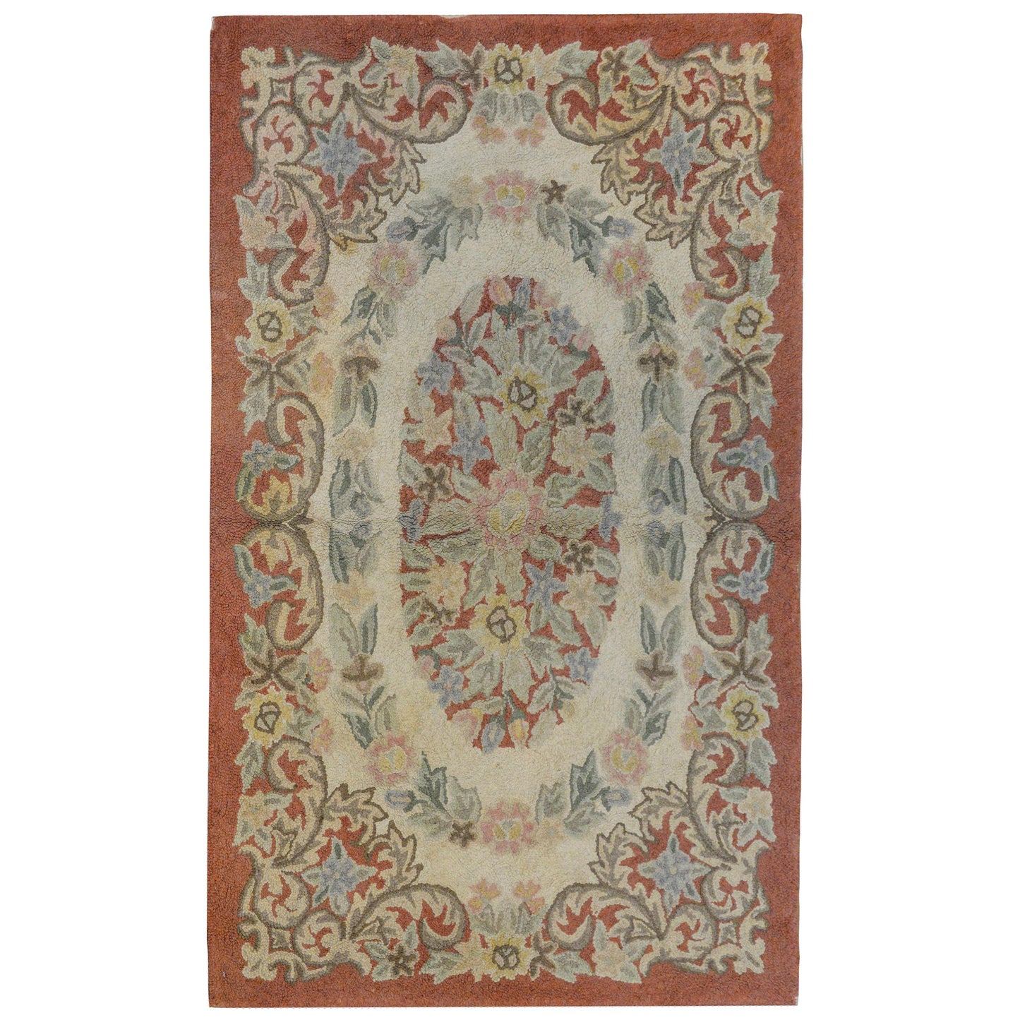 20th Century Chinese Hook Rug For Sale
