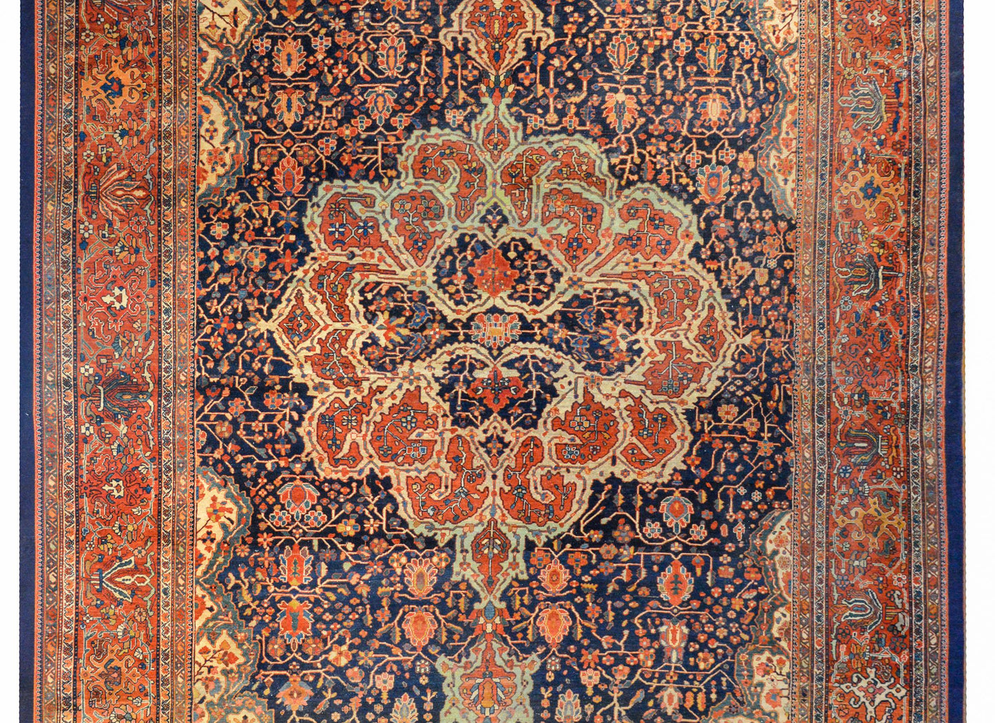 Outstanding Early 20th Century Sarouk Farahan Rug For Sale