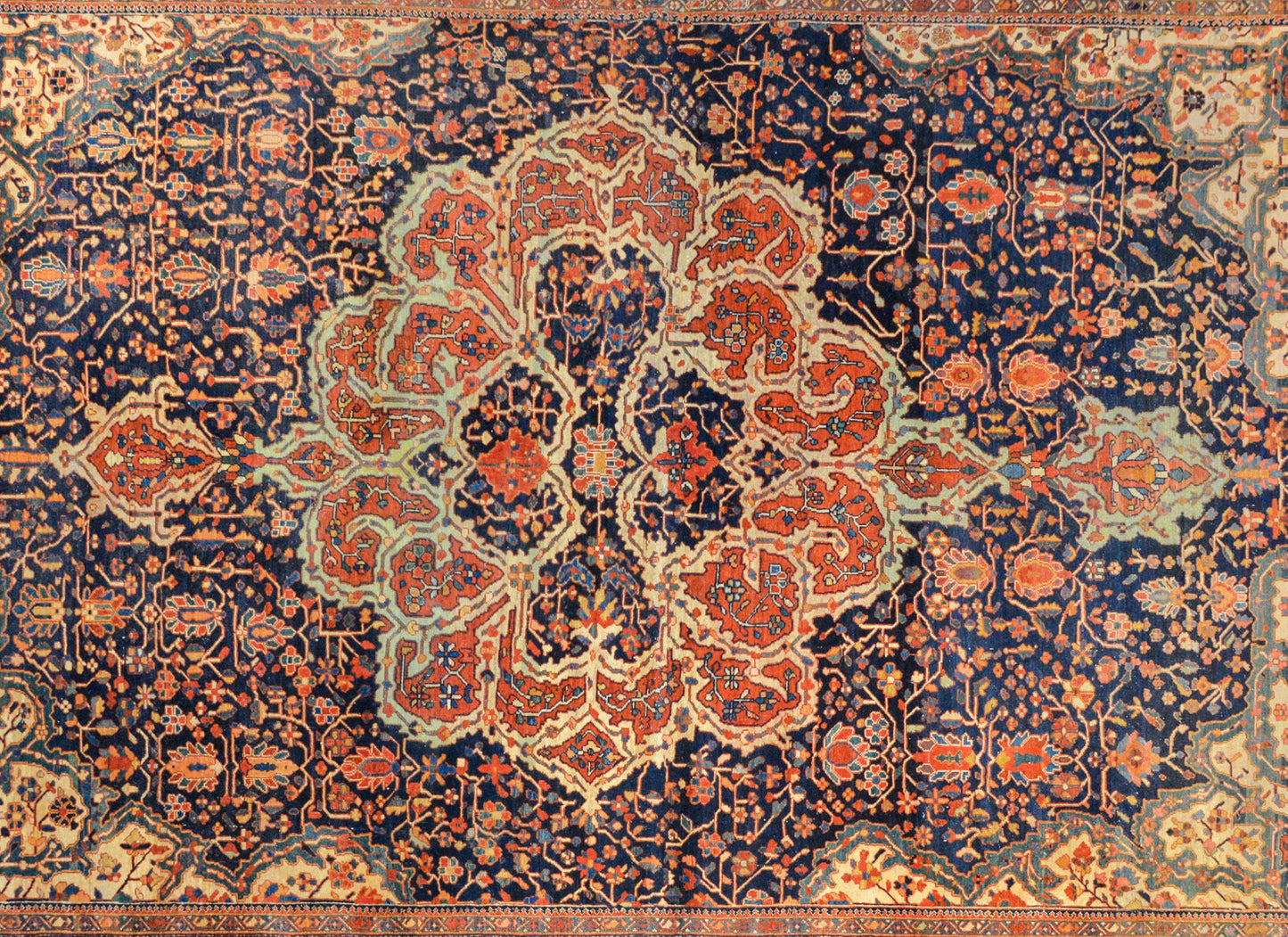Outstanding Early 20th Century Sarouk Farahan Rug For Sale