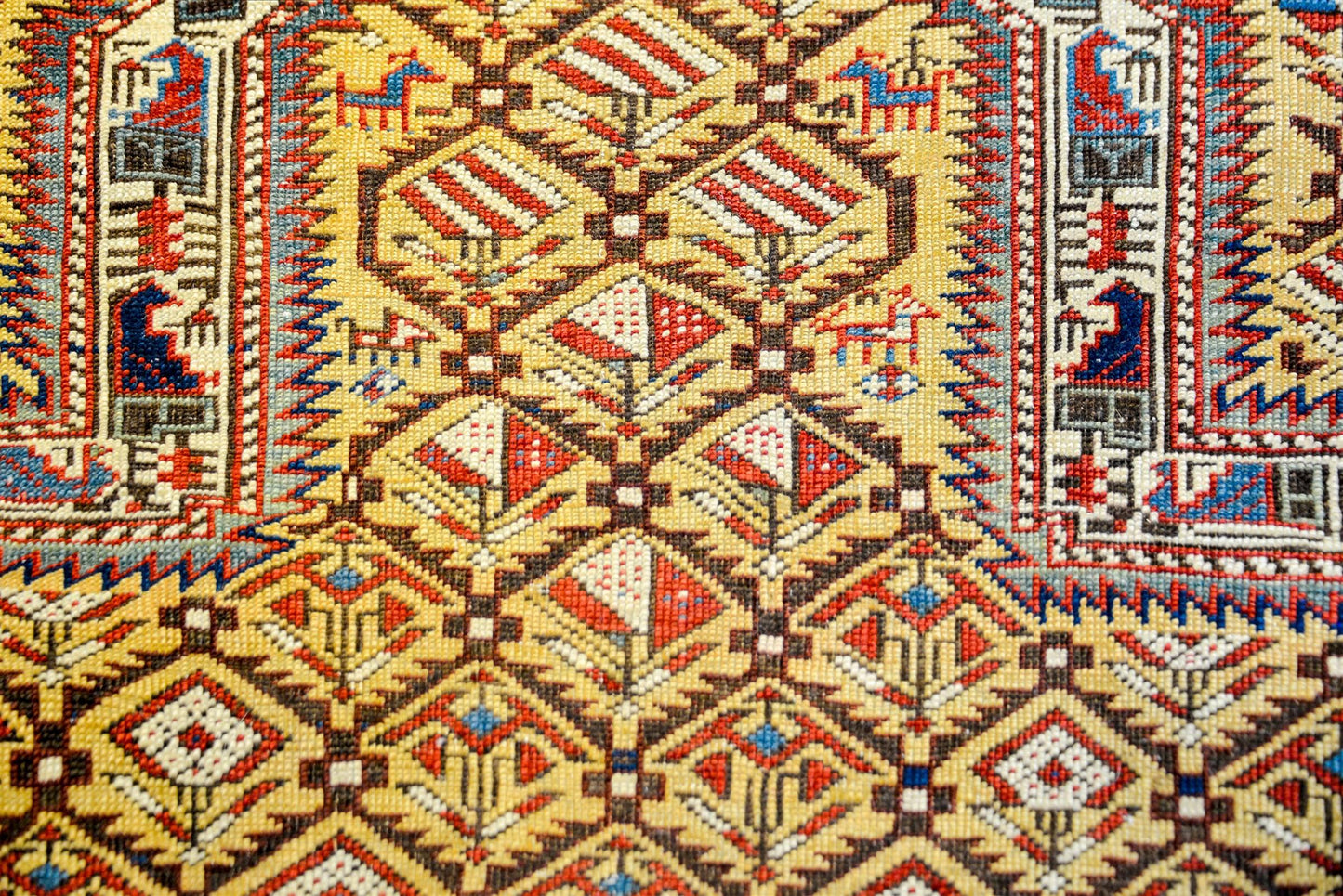 Extraordinary Late 19th Century Shriven Prayer Rug For Sale