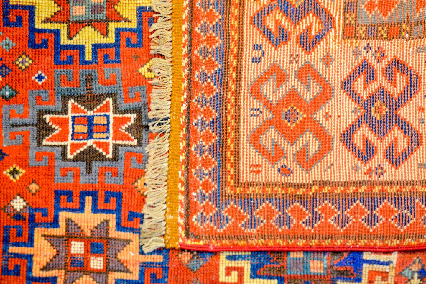 Outstanding Early 20th Century Lambalo, Caucasus Kazak Rug For Sale