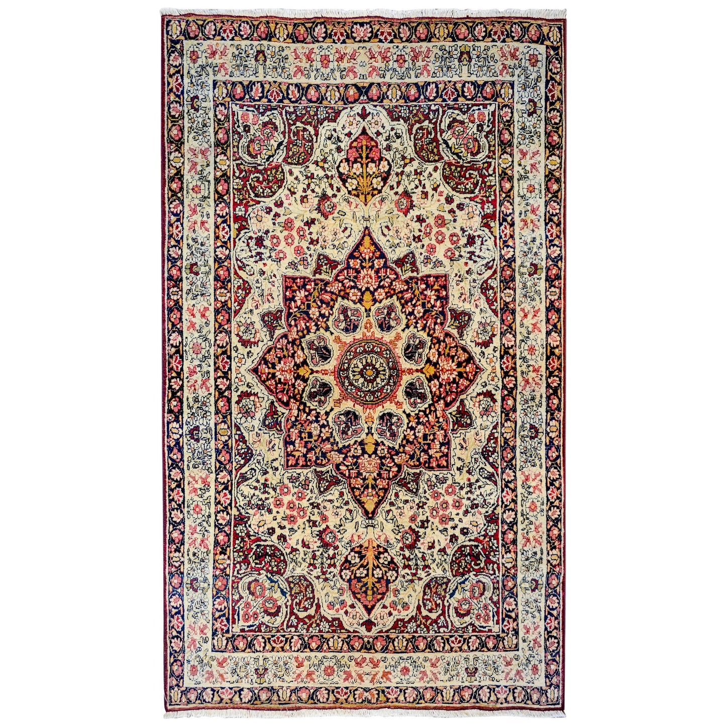 Incredible Late 19th Century, Very Fine Lavar Kirman Rug For Sale