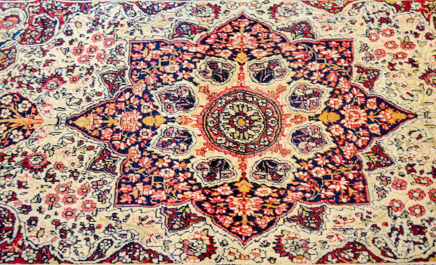 Incredible Late 19th Century, Very Fine Lavar Kirman Rug For Sale