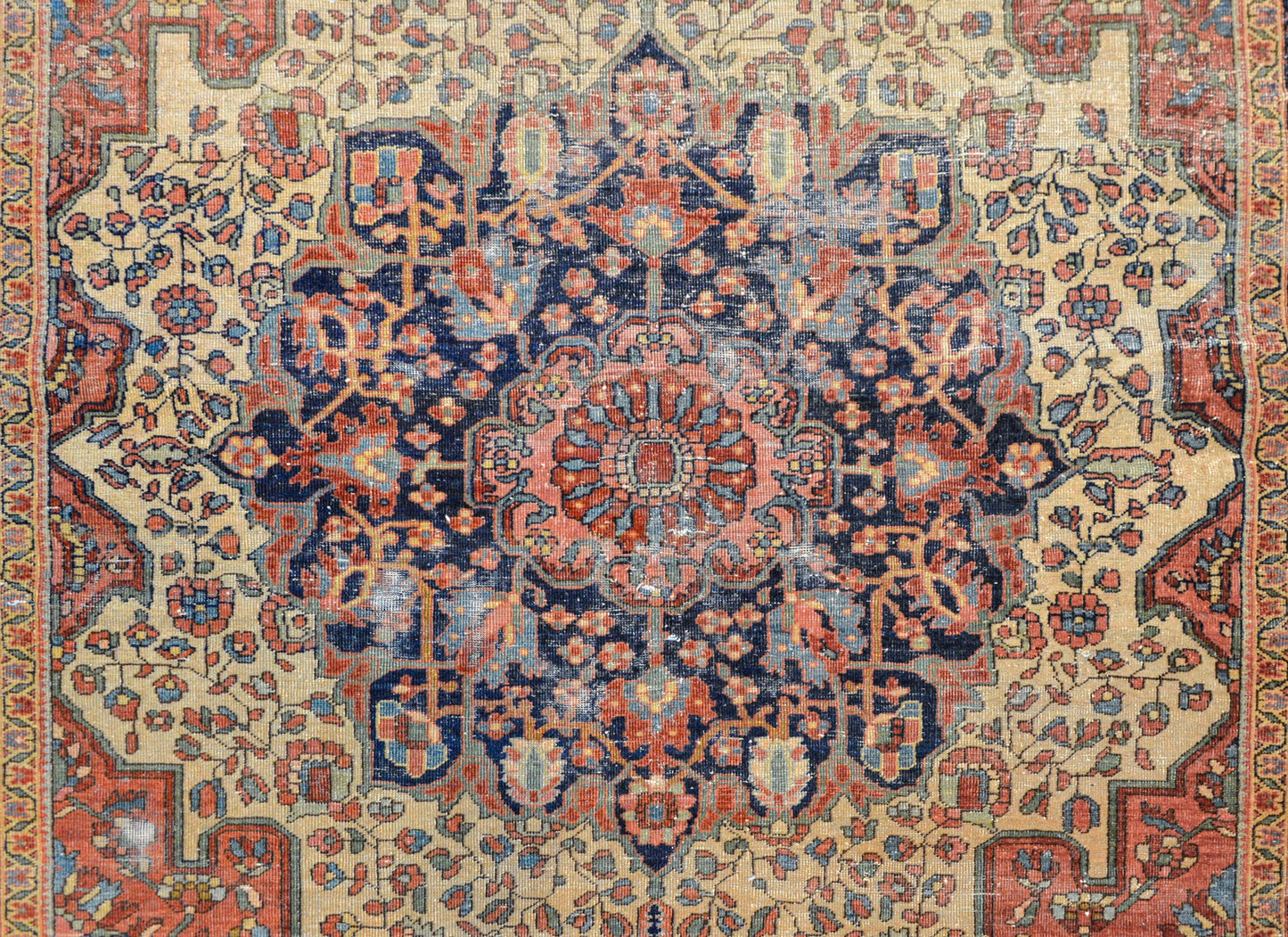 Amazing Early 20th Century Sarouk Farahan Rug For Sale