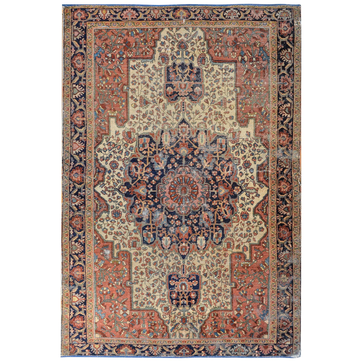 Amazing Early 20th Century Sarouk Farahan Rug For Sale