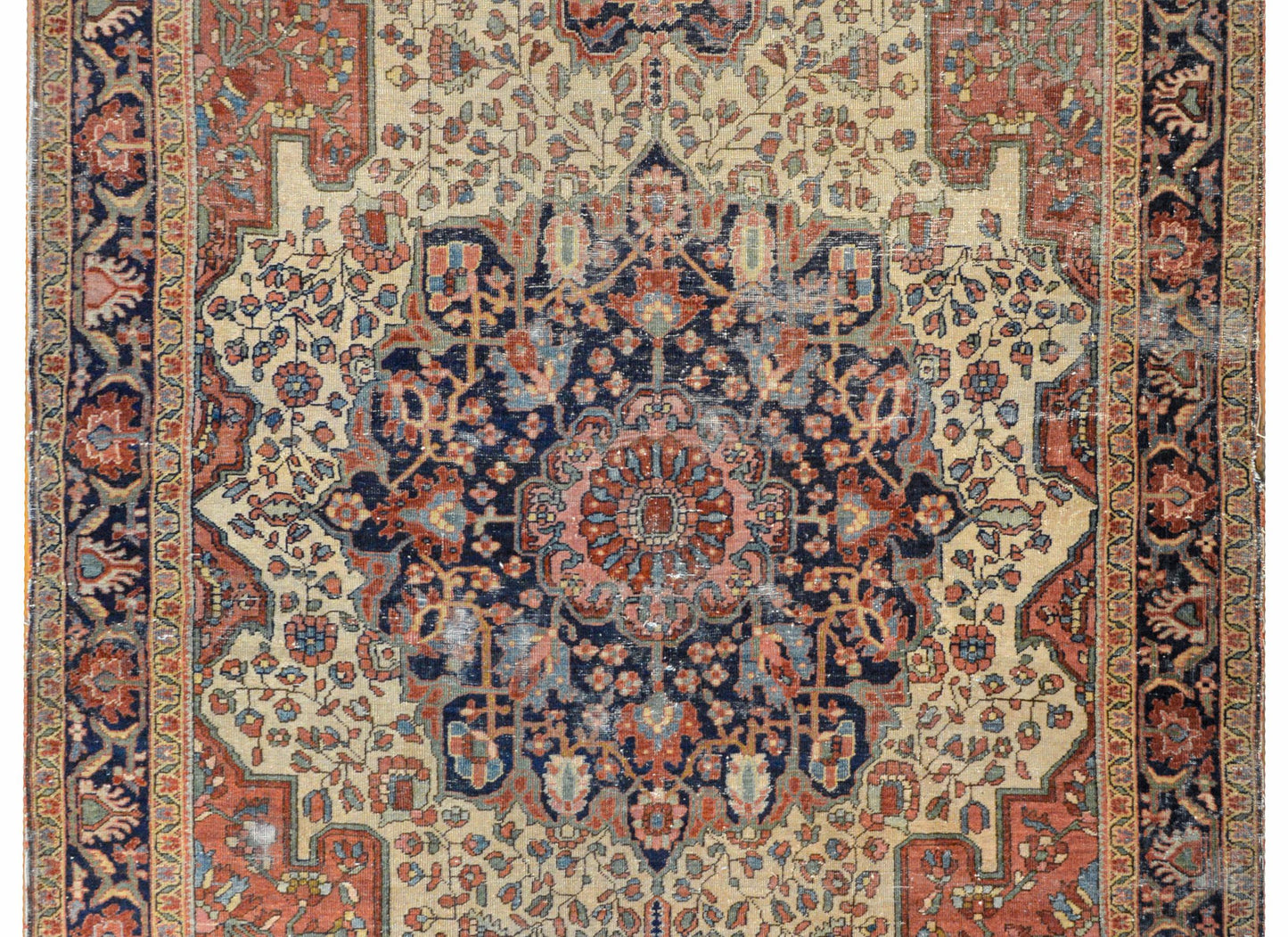 Amazing Early 20th Century Sarouk Farahan Rug For Sale