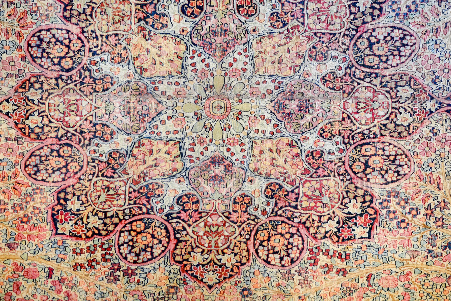 Incredible Early 20th Century Lavar Kirman Rug For Sale