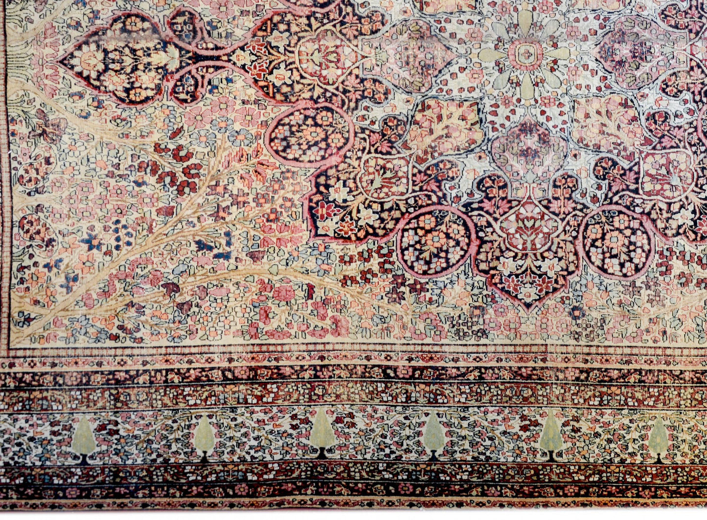 Incredible Early 20th Century Lavar Kirman Rug For Sale