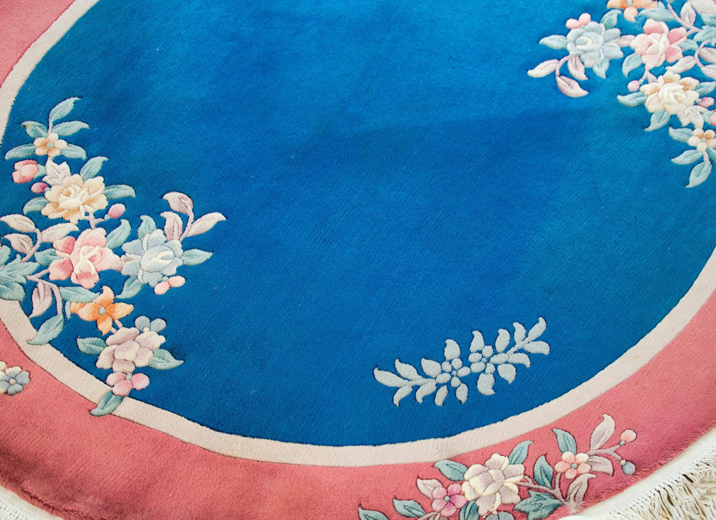 Round Chinese Art Deco Rug For Sale