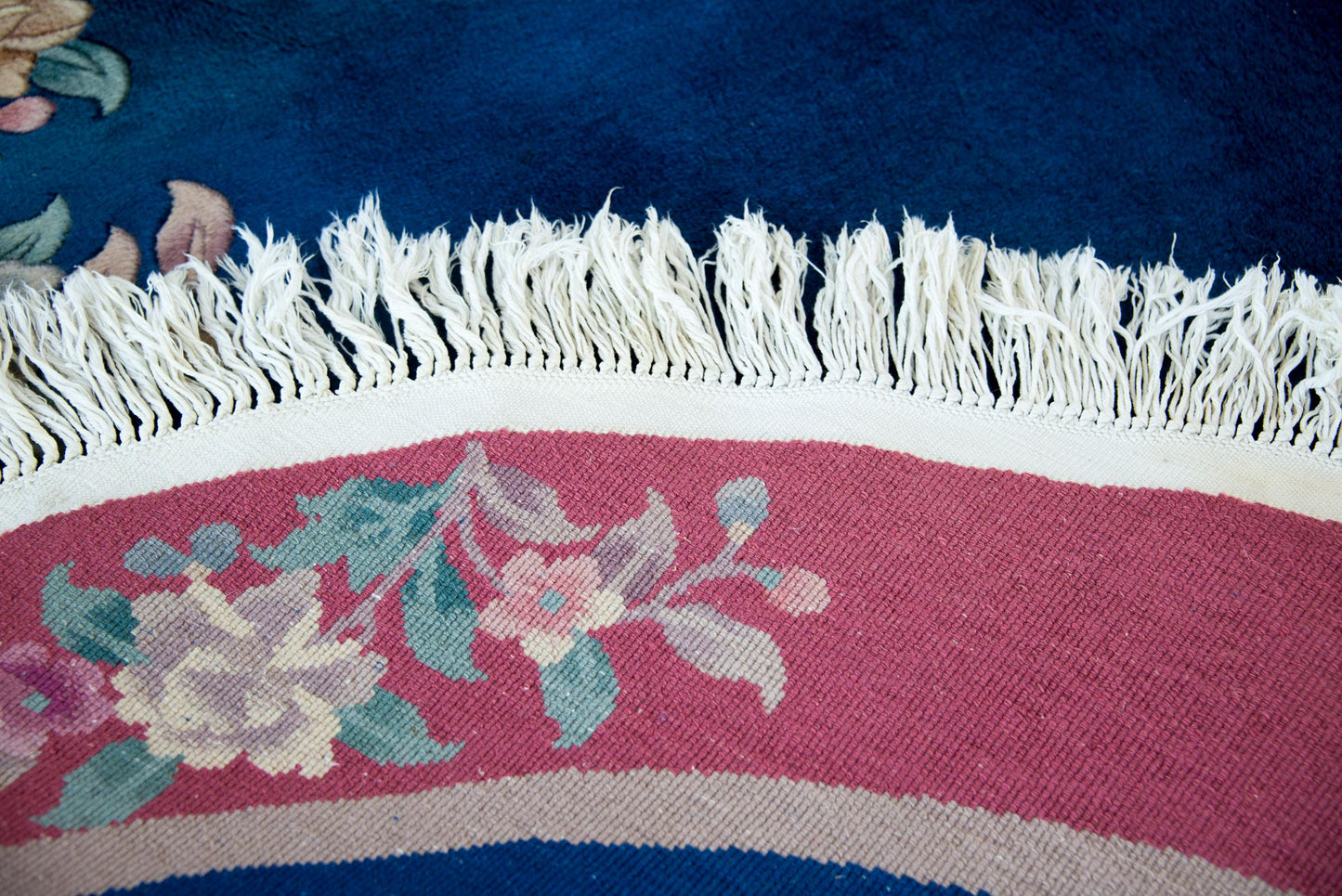 Round Chinese Art Deco Rug For Sale