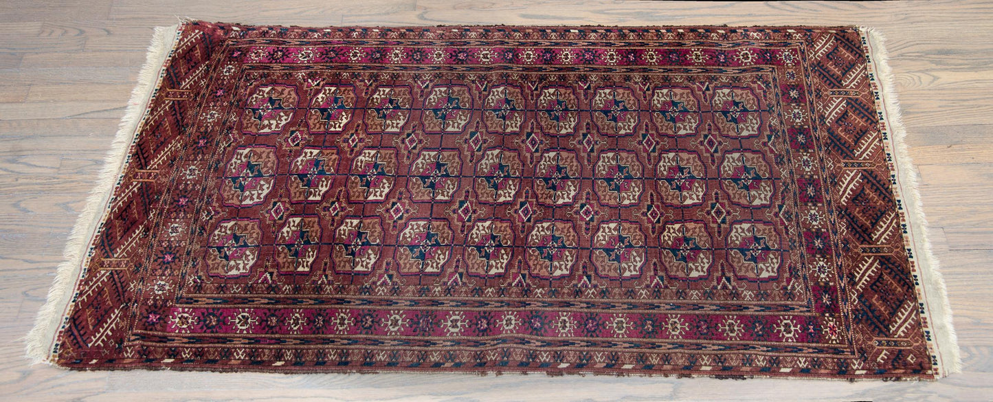 Early 20th Century Persian Tekeh Rug For Sale