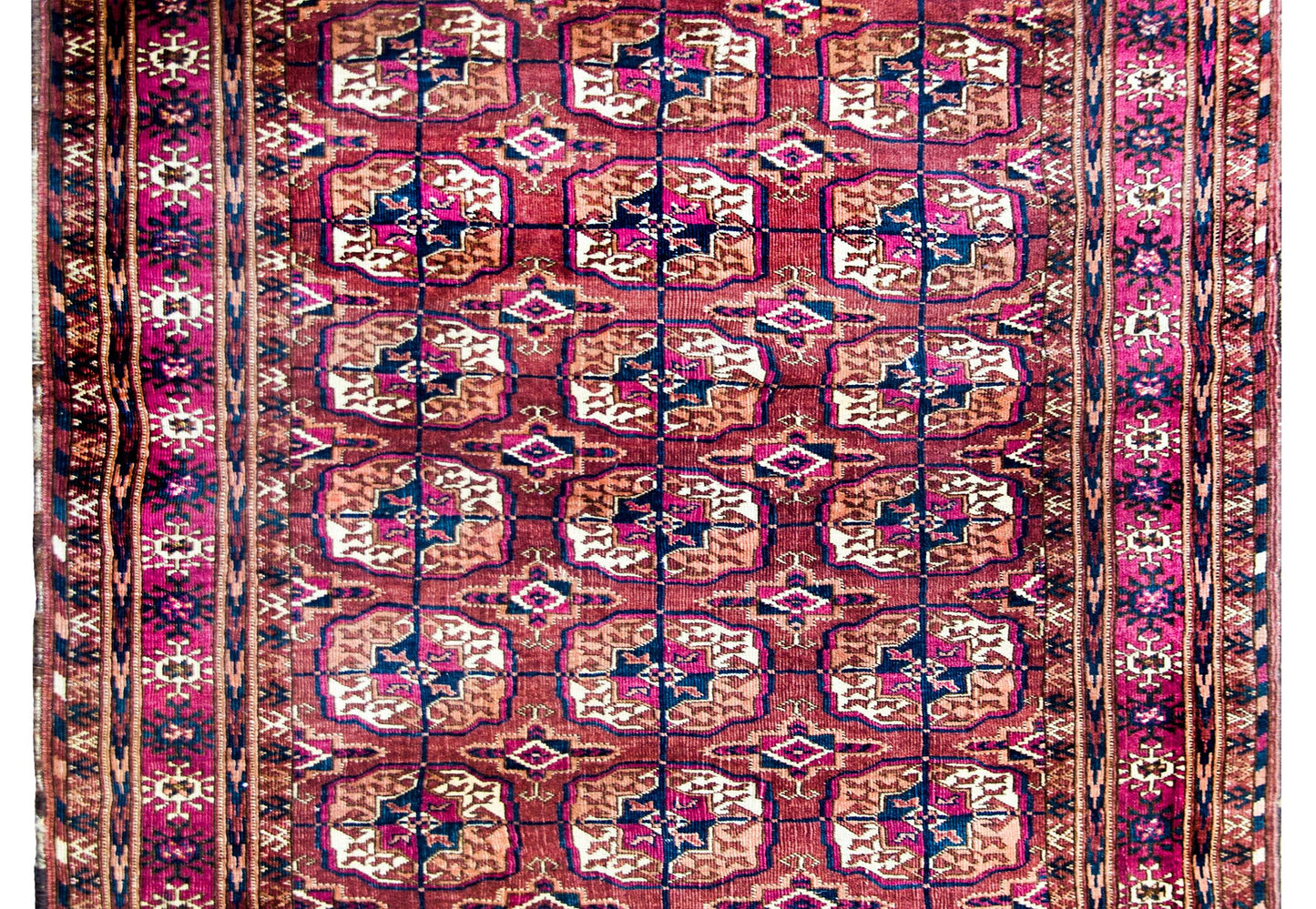 Early 20th Century Persian Tekeh Rug For Sale