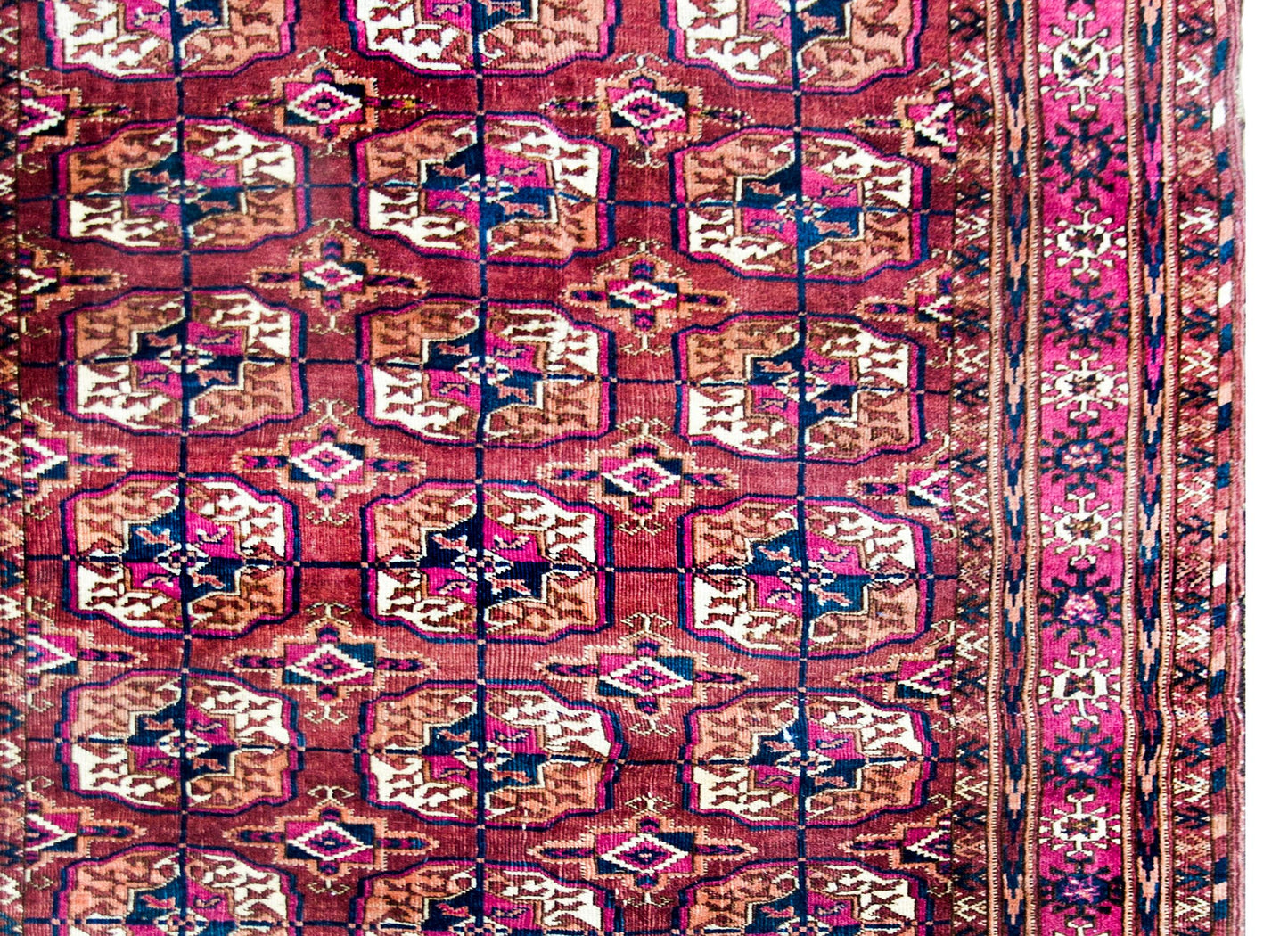 Early 20th Century Persian Tekeh Rug For Sale
